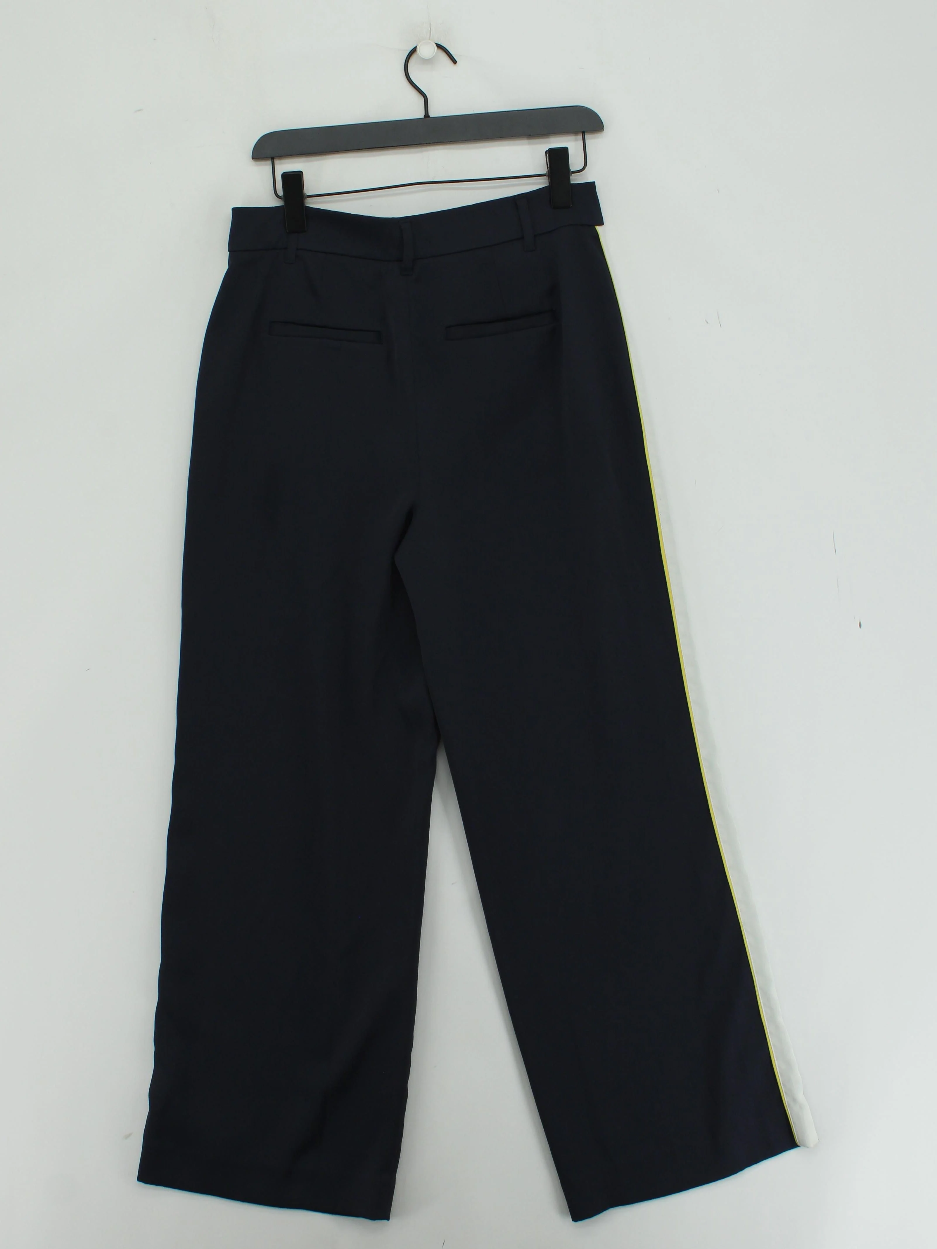 Boden Women's Trousers UK 12 Blue 100% Polyester Wide-Leg Chino - Image 2
