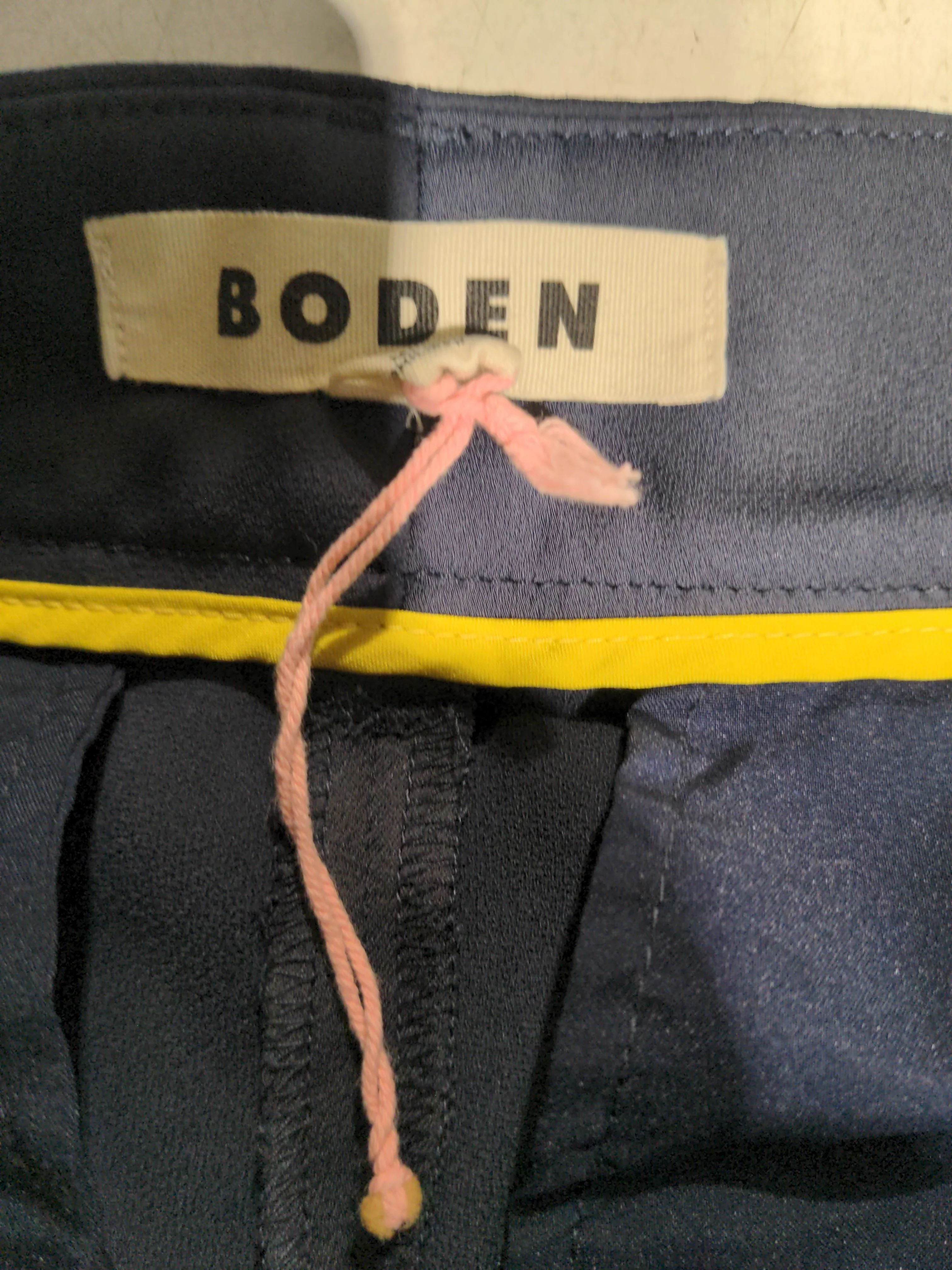 Boden Women's Trousers UK 12 Blue 100% Polyester Wide-Leg Chino - Image 5