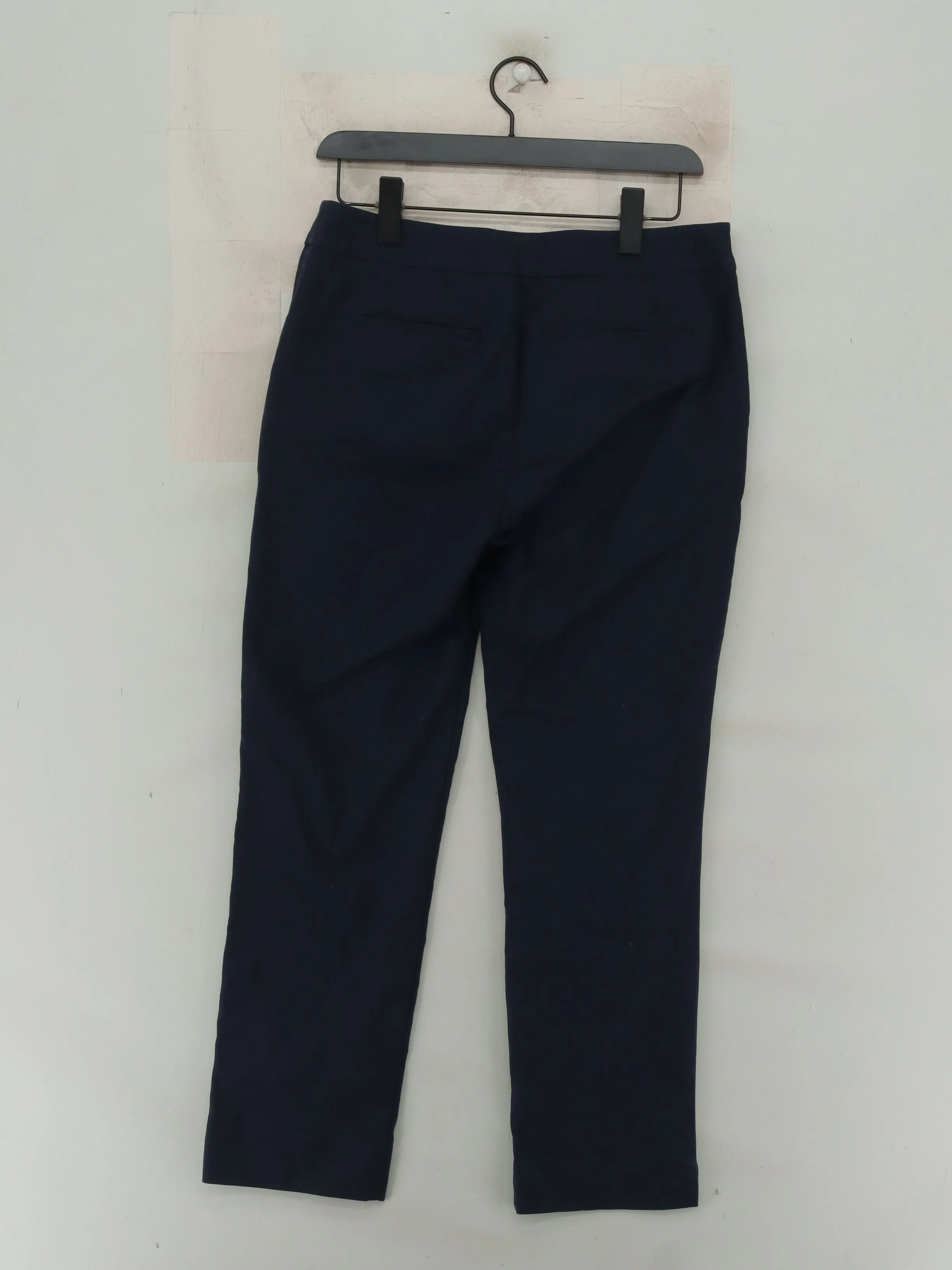 Boden Women's Trousers UK 12 Blue Cotton with Elastane Straight Chino - Image 2