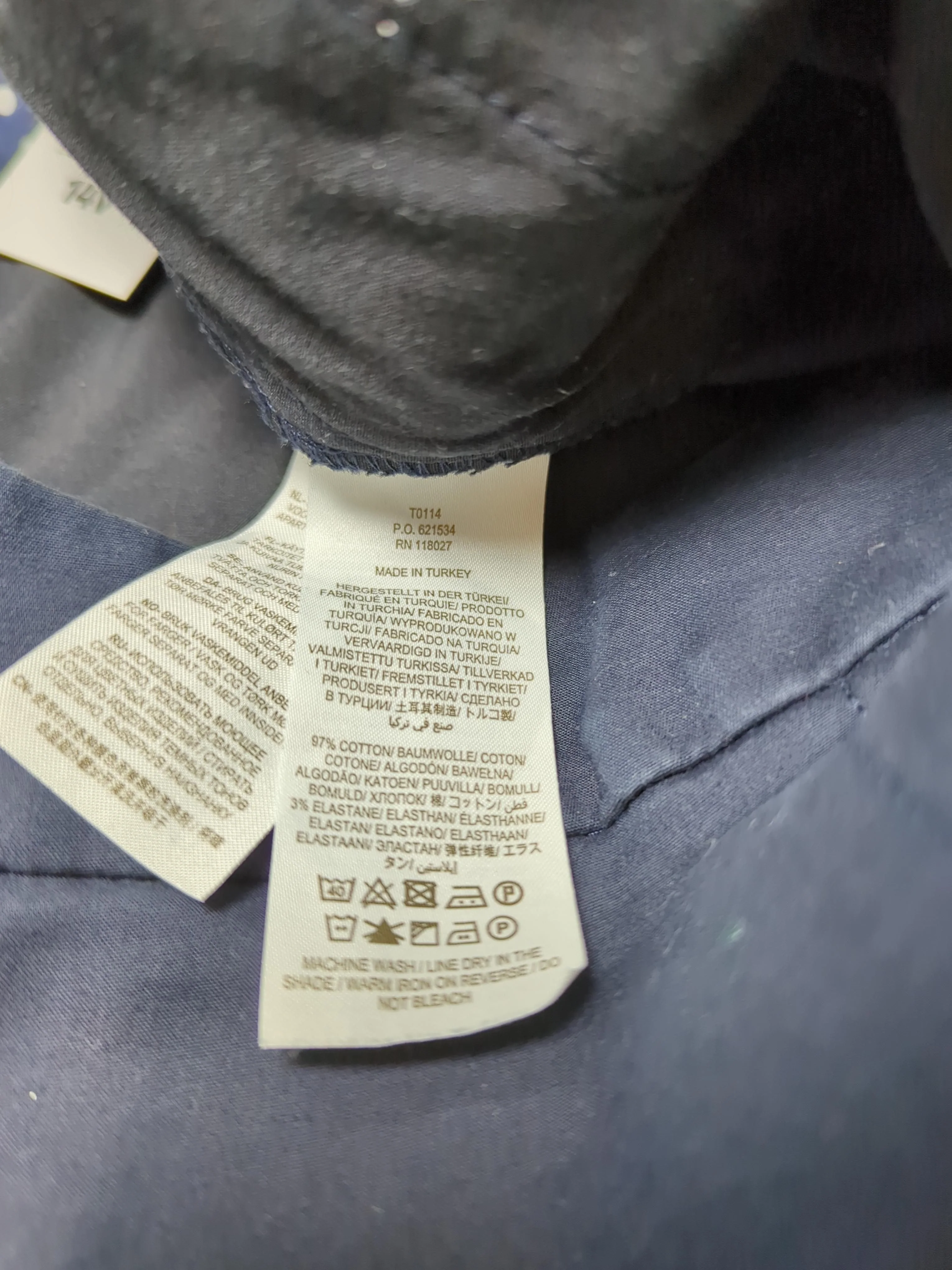Boden Women's Trousers UK 12 Blue Cotton with Elastane Straight Chino - Image 6