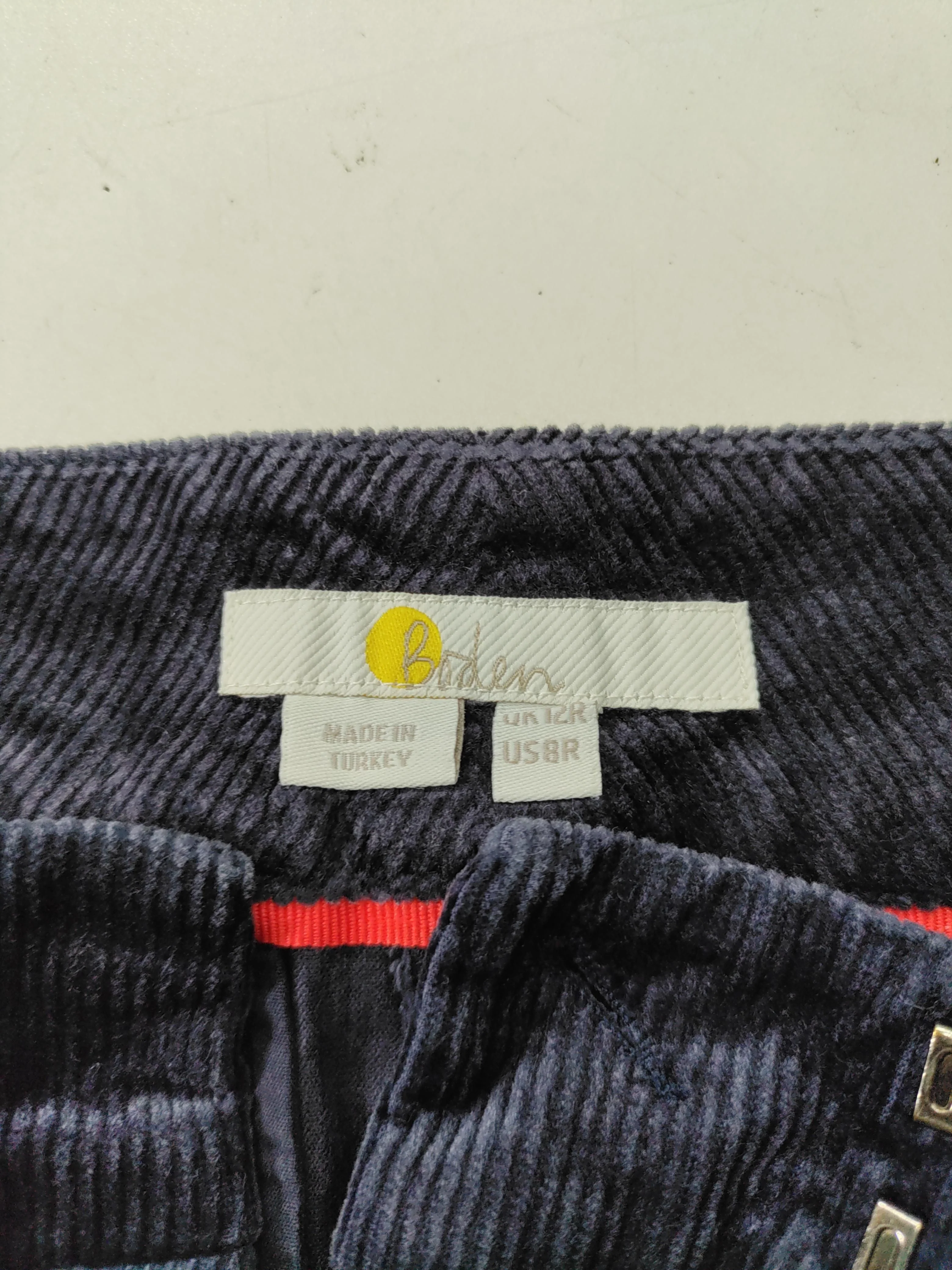 Boden Women's Trousers UK 12 Blue Cotton with Viscose, Elastane Straight Cropped - Image 5