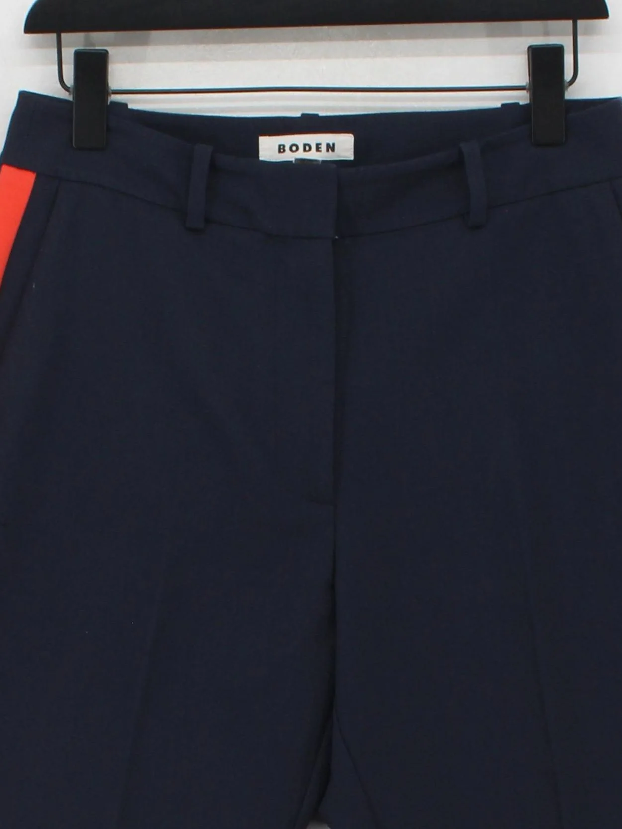 Boden Women's Trousers UK 12 Blue Polyester with Viscose, Elastane Chino - Image 3