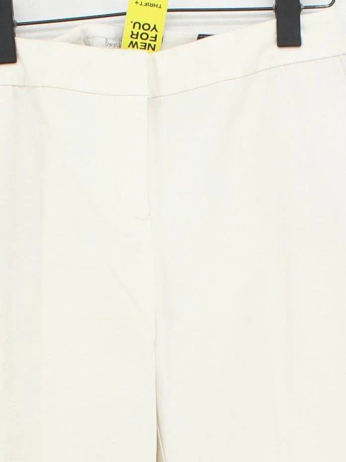 Boden Women's Trousers UK 12 Cream Cotton with Elastane Straight Chino - Image 3