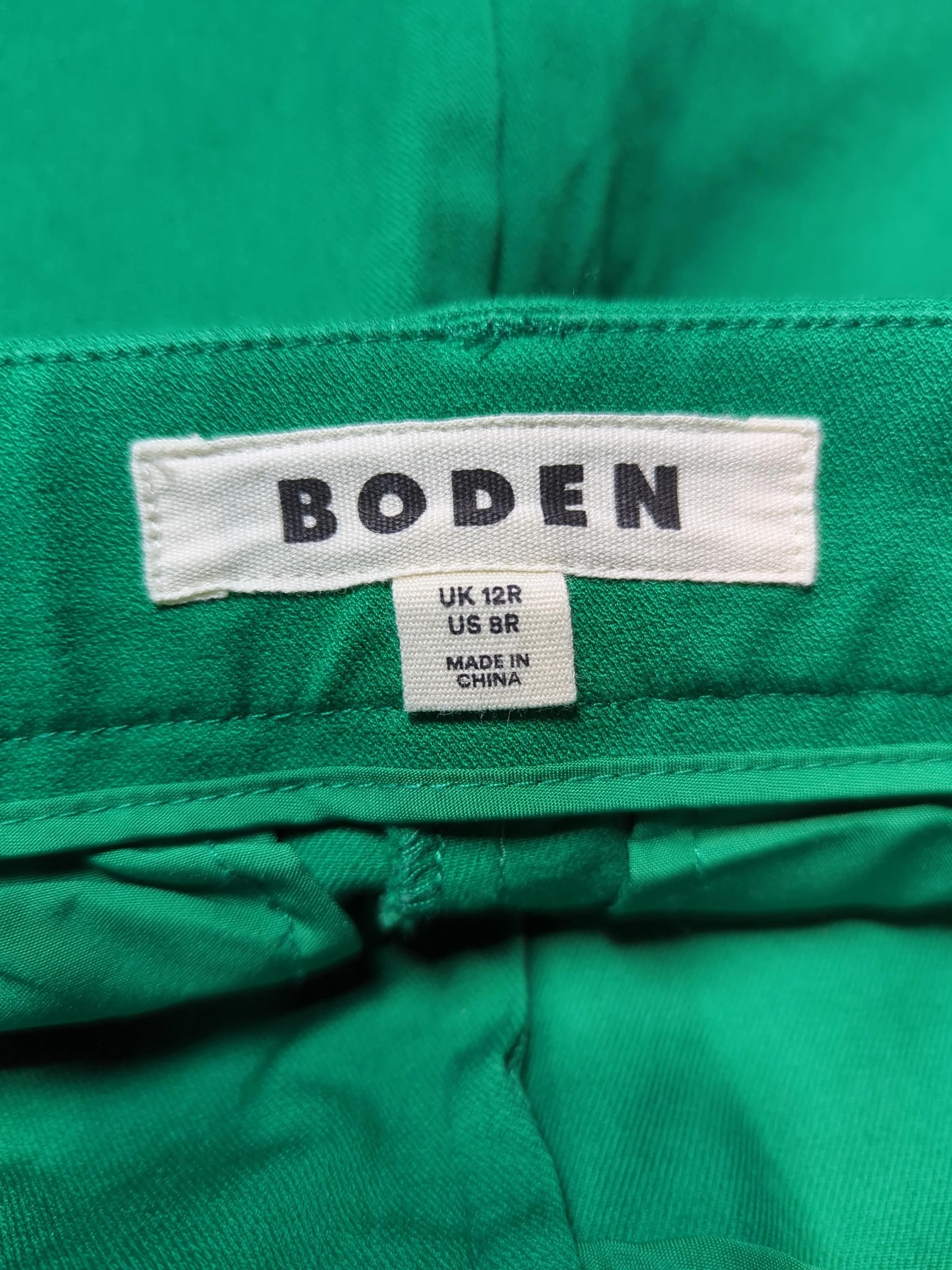 Boden Women's Trousers UK 12 Green 100% Other Straight Chino - Image 5