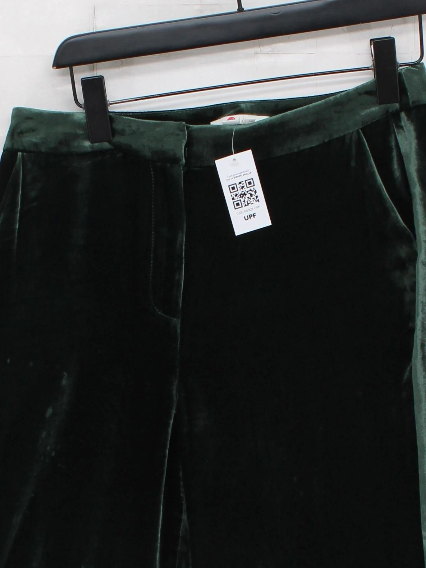 Boden Women's Trousers UK 12 Green Viscose with Silk Wide-Leg Chino - Image 3