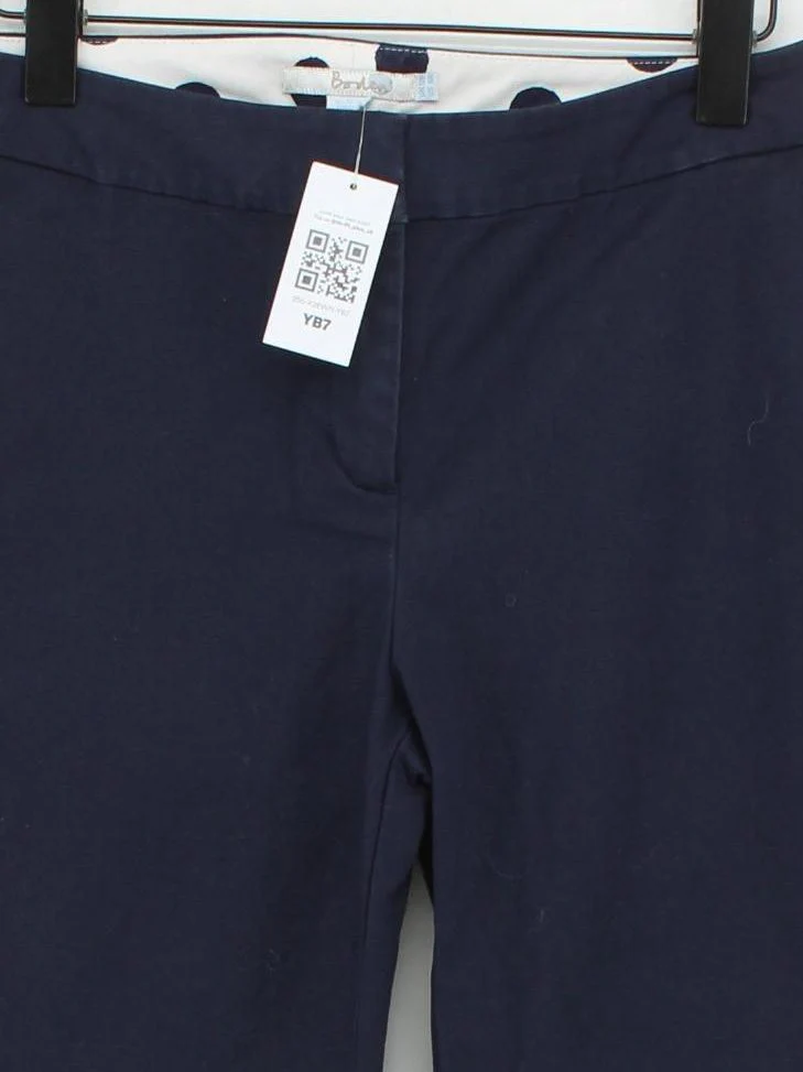 Boden Women's Trousers UK 12 Multi Cotton with Elastane Straight Chino - Image 3