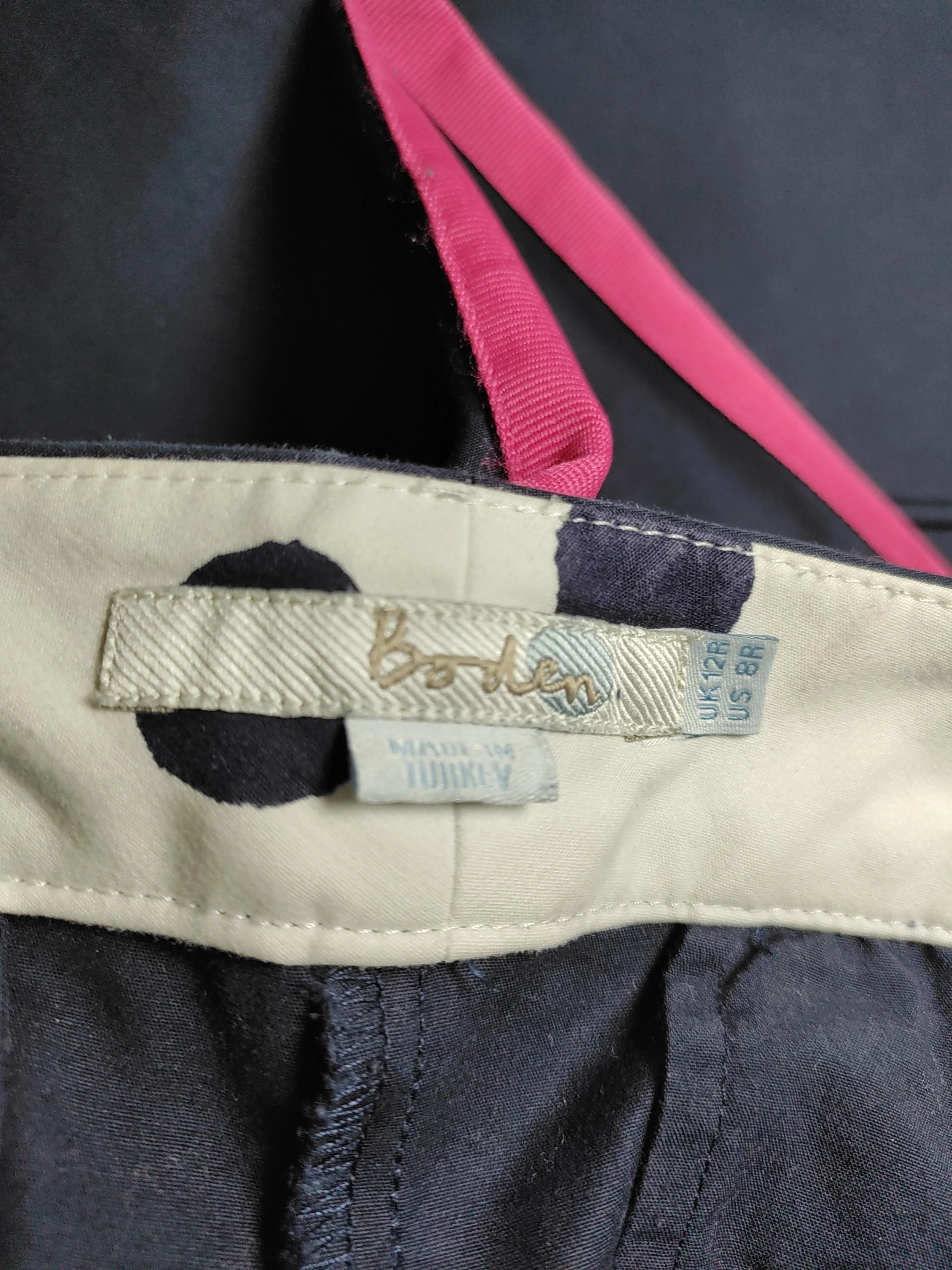 Boden Women's Trousers UK 12 Multi Cotton with Elastane Straight Chino - Image 5