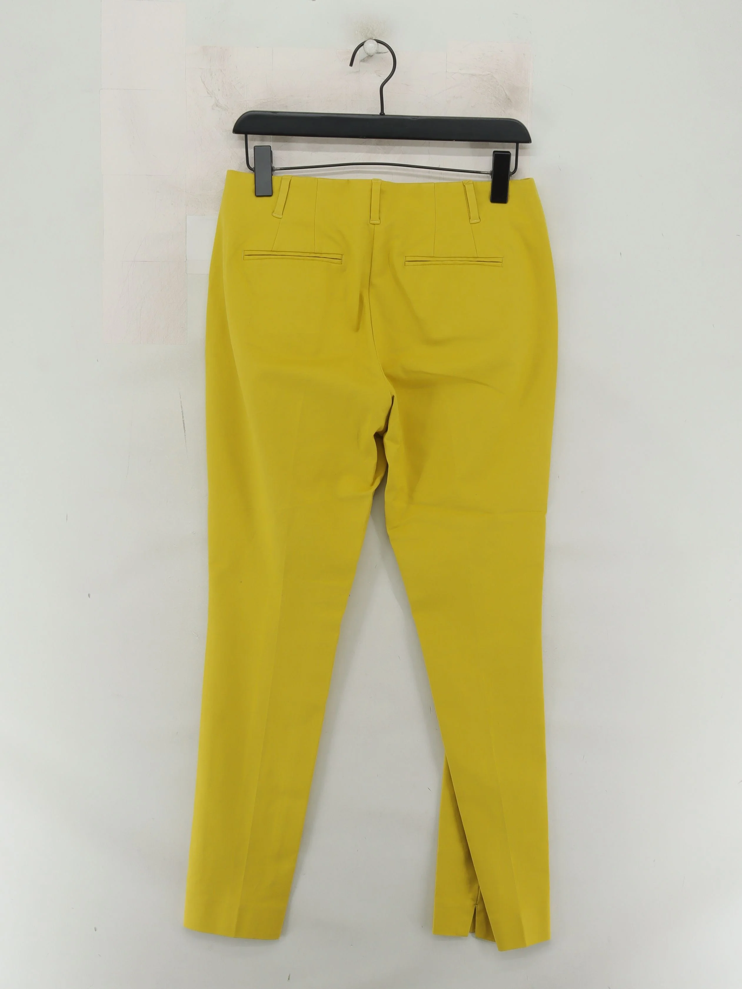 Boden Women's Trousers UK 12 Yellow Cotton with Elastane Straight Chino - Image 2