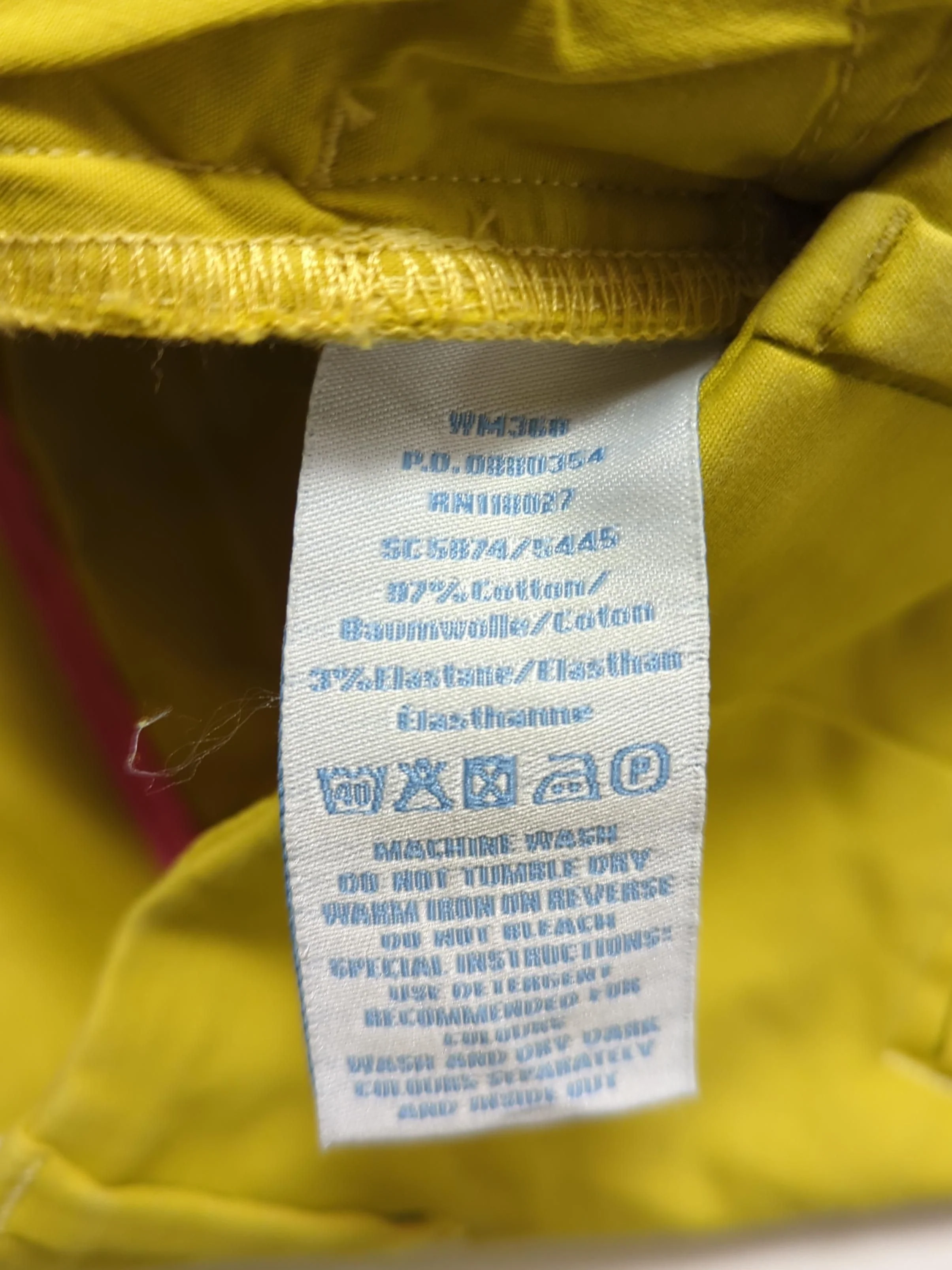 Boden Women's Trousers UK 12 Yellow Cotton with Elastane Straight Chino - Image 6