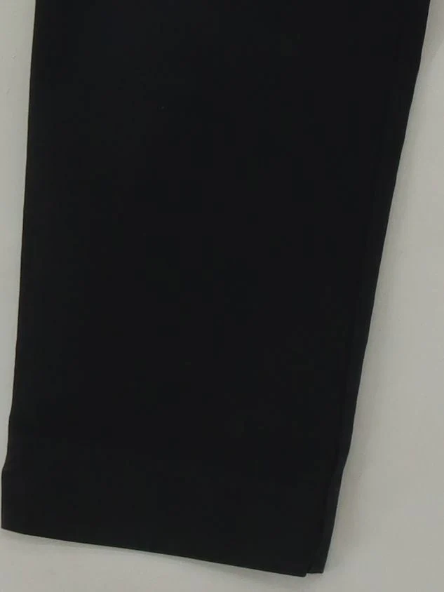 Boden Women's Trousers UK 14 Black Cotton with Elastane Straight Cropped - Image 4