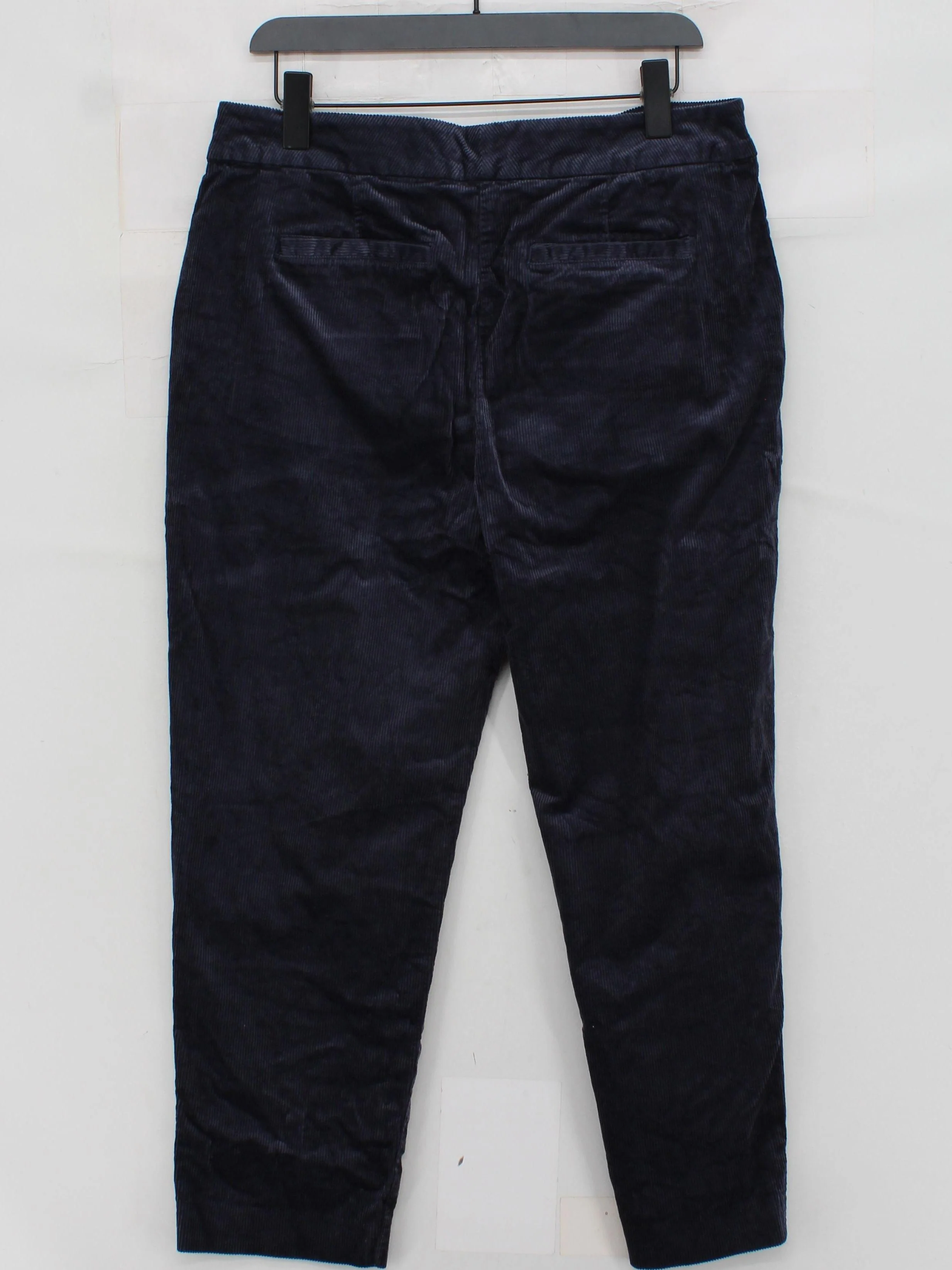 Boden Women's Trousers UK 14 Blue Cotton with Viscose, Elastane Straight Chino - Image 2
