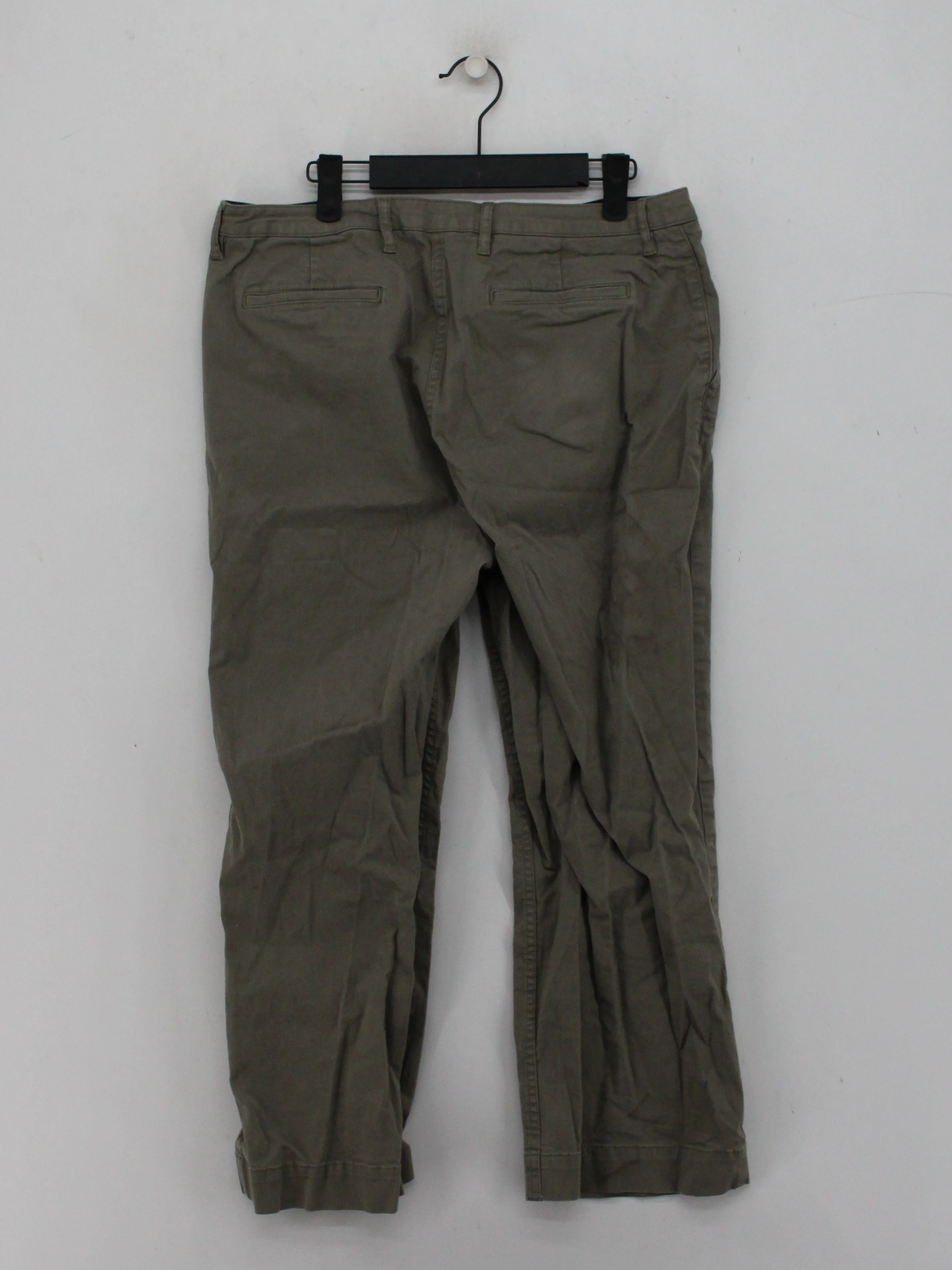 Boden Women's Trousers UK 14 Green 100% Other Straight Cropped - Image 2