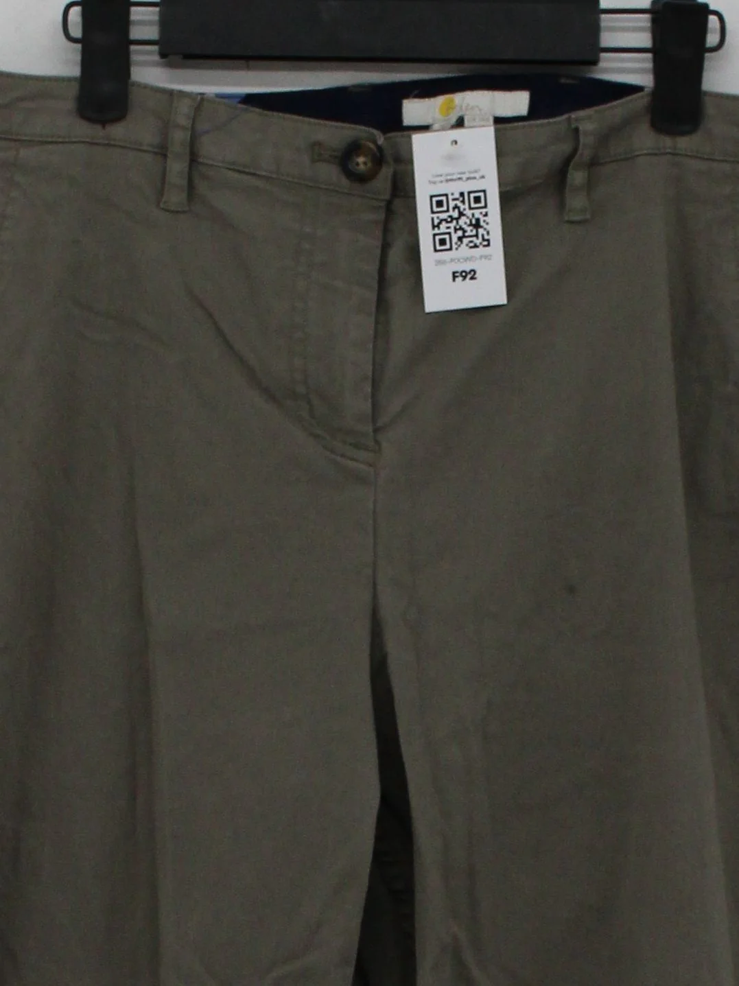 Boden Women's Trousers UK 14 Green 100% Other Straight Cropped - Image 3