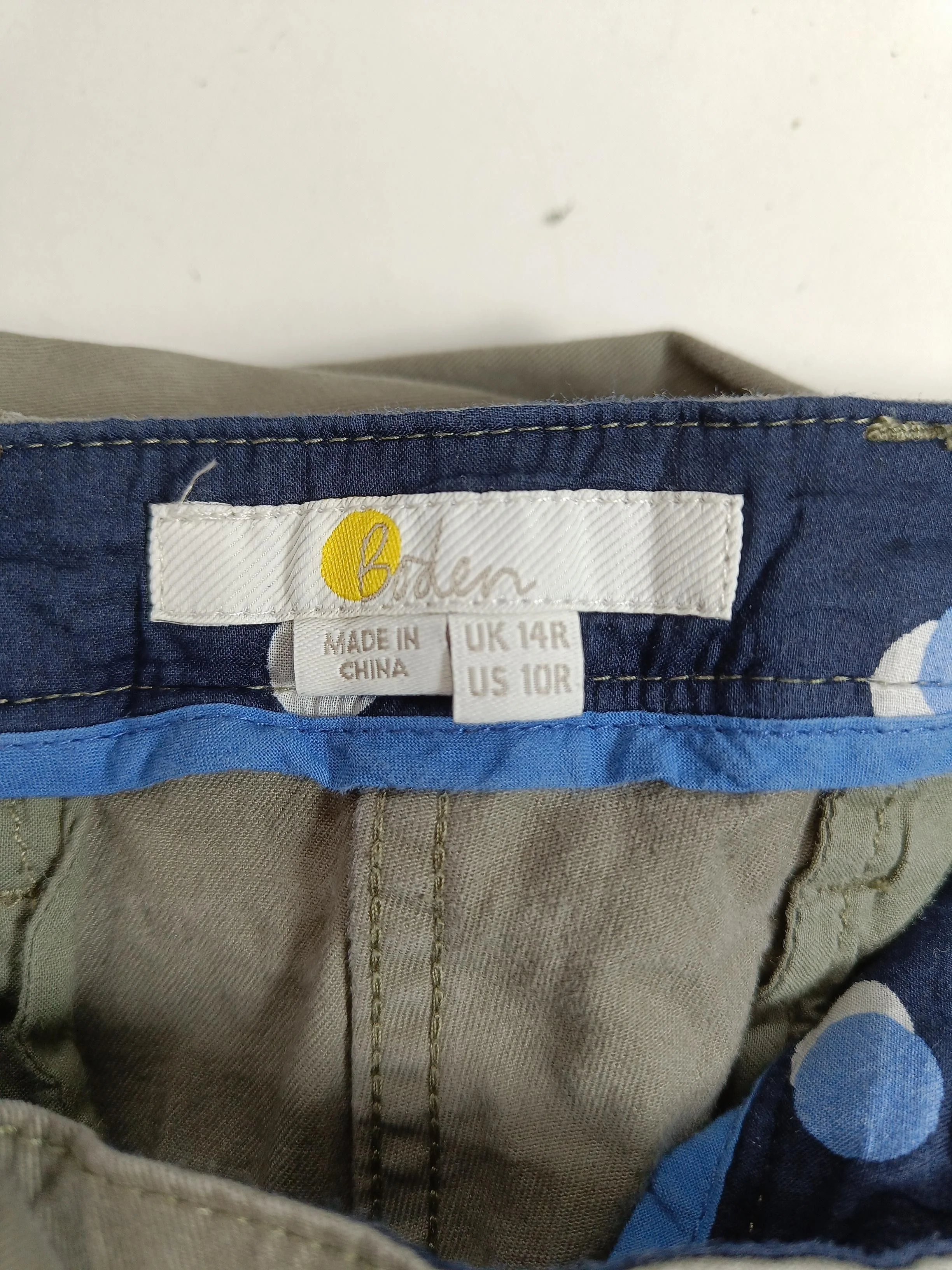 Boden Women's Trousers UK 14 Green 100% Other Straight Cropped - Image 6