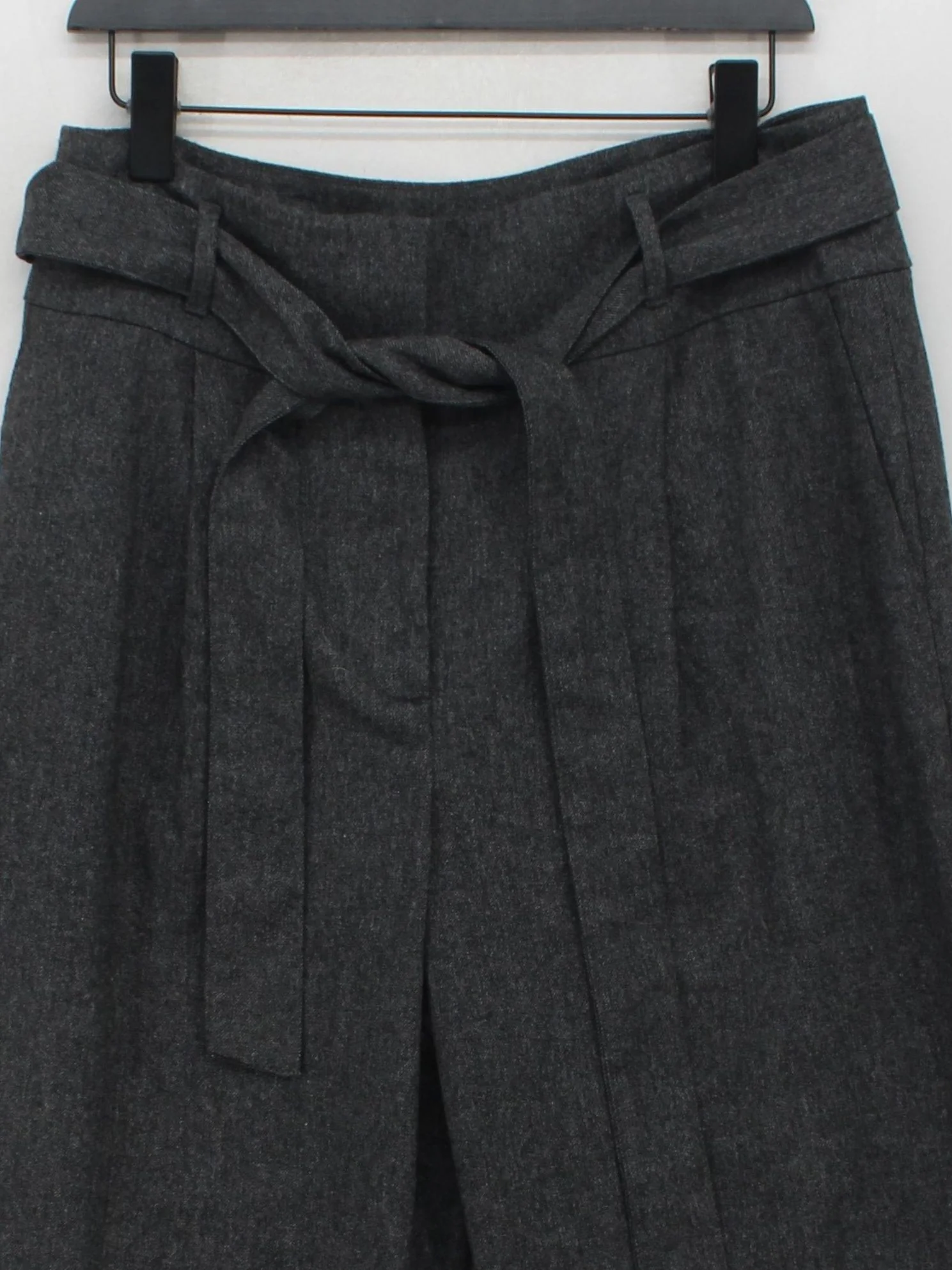 Boden Women's Trousers UK 14 Grey Wool with Polyester, Viscose, Elastane Cropped - Image 3