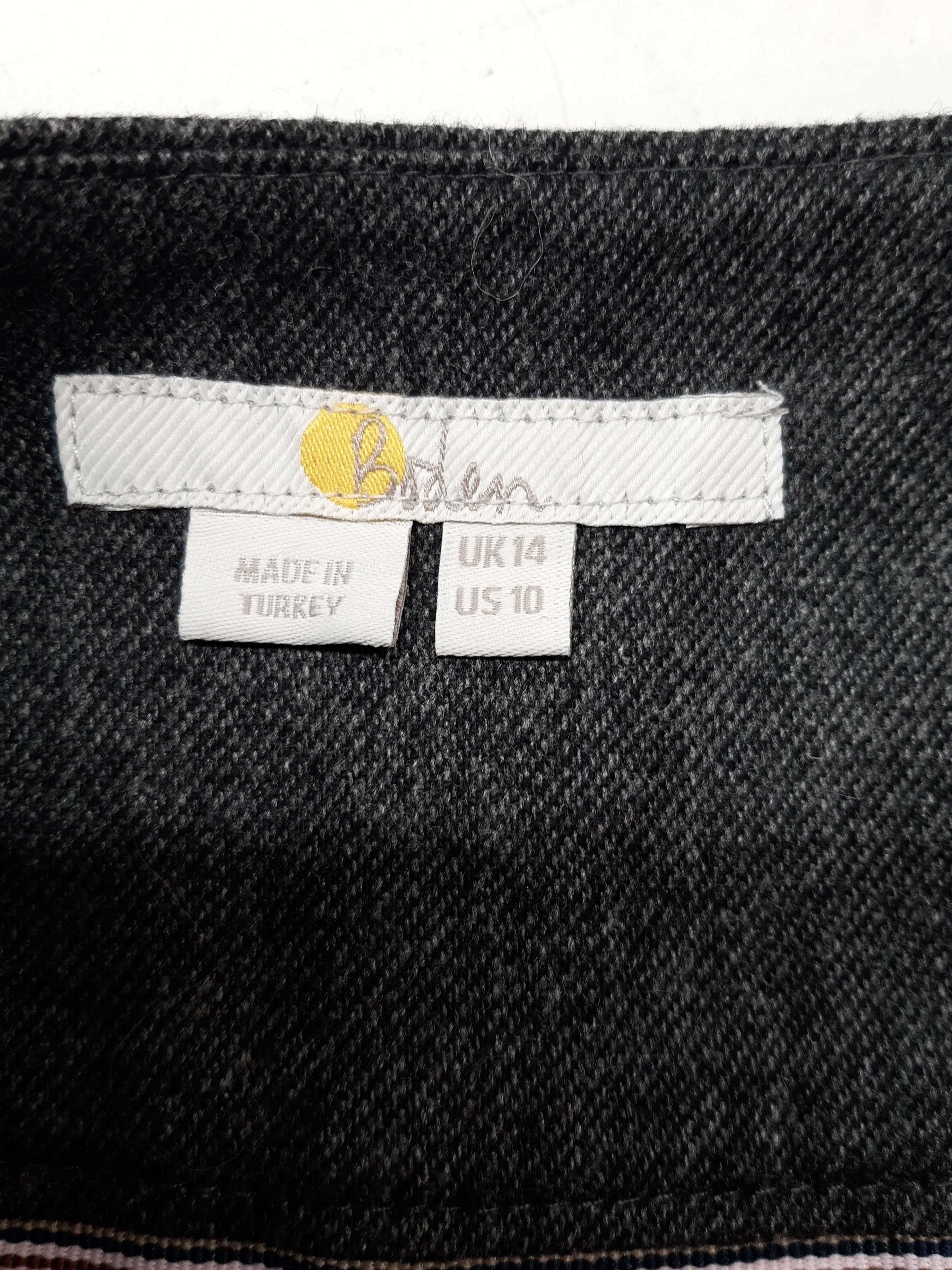 Boden Women's Trousers UK 14 Grey Wool with Polyester, Viscose, Elastane Cropped - Image 5