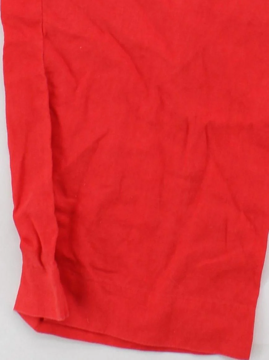 Boden Women's Trousers UK 14 Red 100% Linen Straight Capri - Image 4