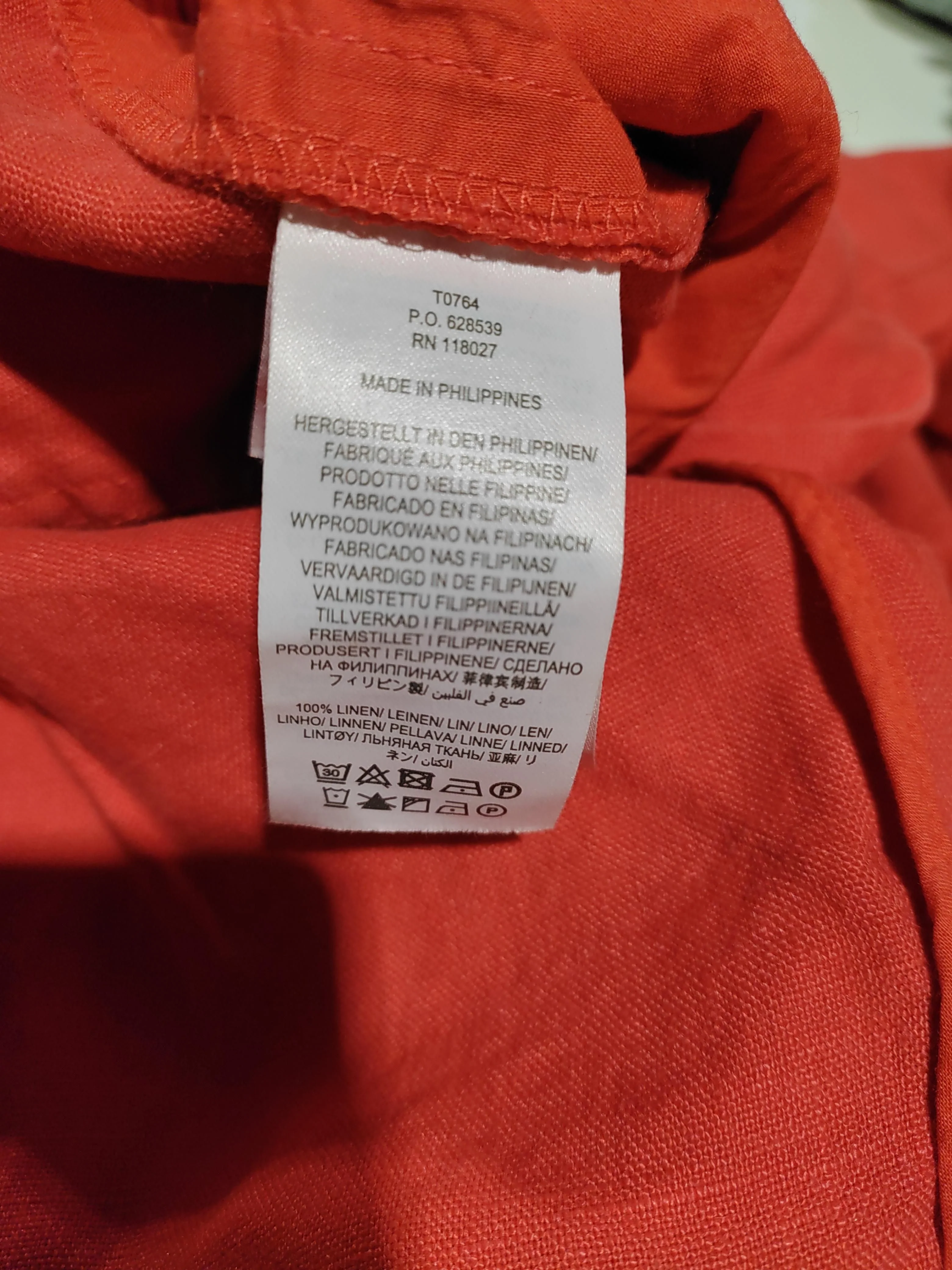Boden Women's Trousers UK 14 Red 100% Linen Straight Capri - Image 6