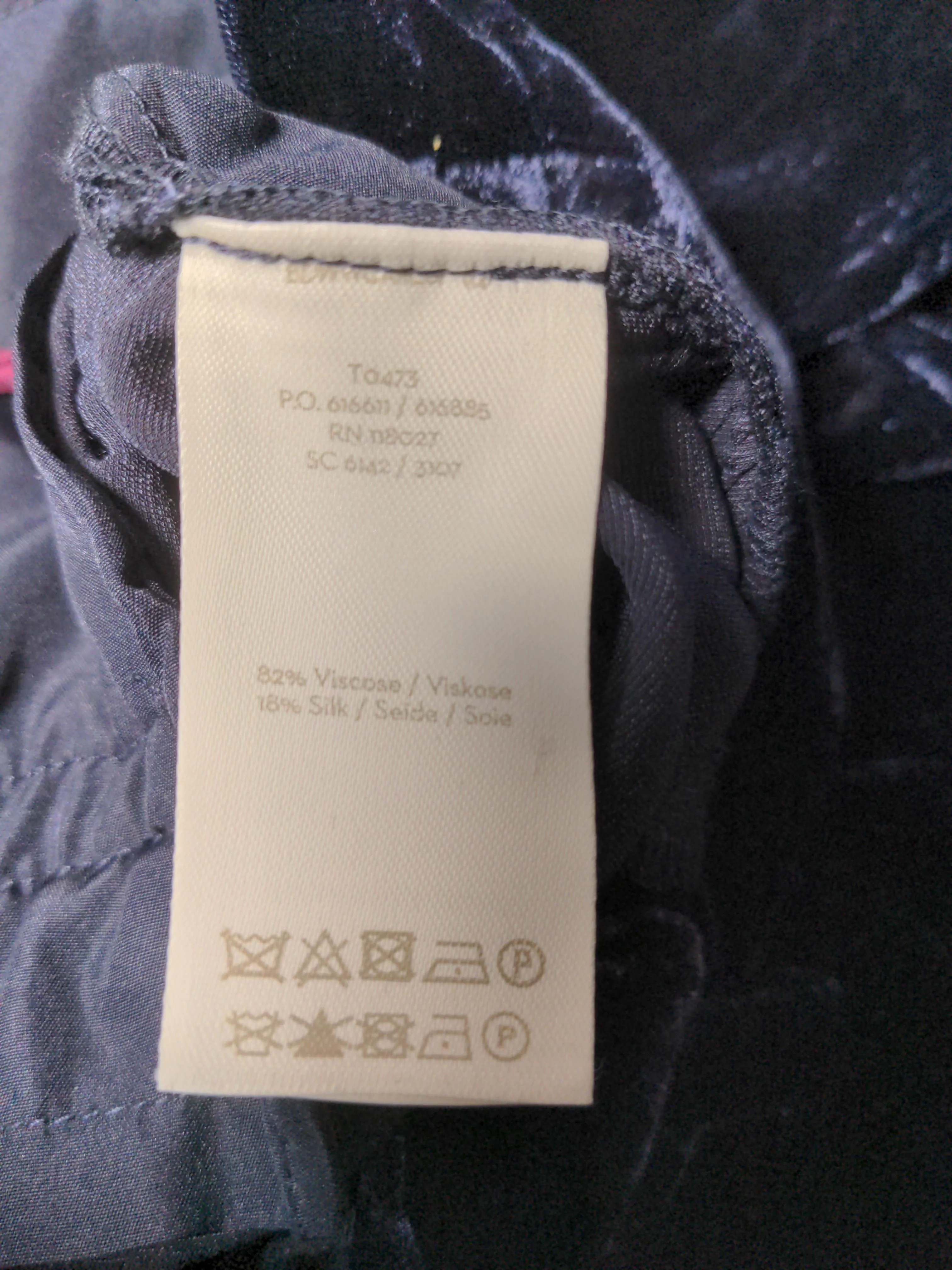 Boden Women's Trousers UK 18 Blue Viscose with Silk Wide-Leg Cropped - Image 6