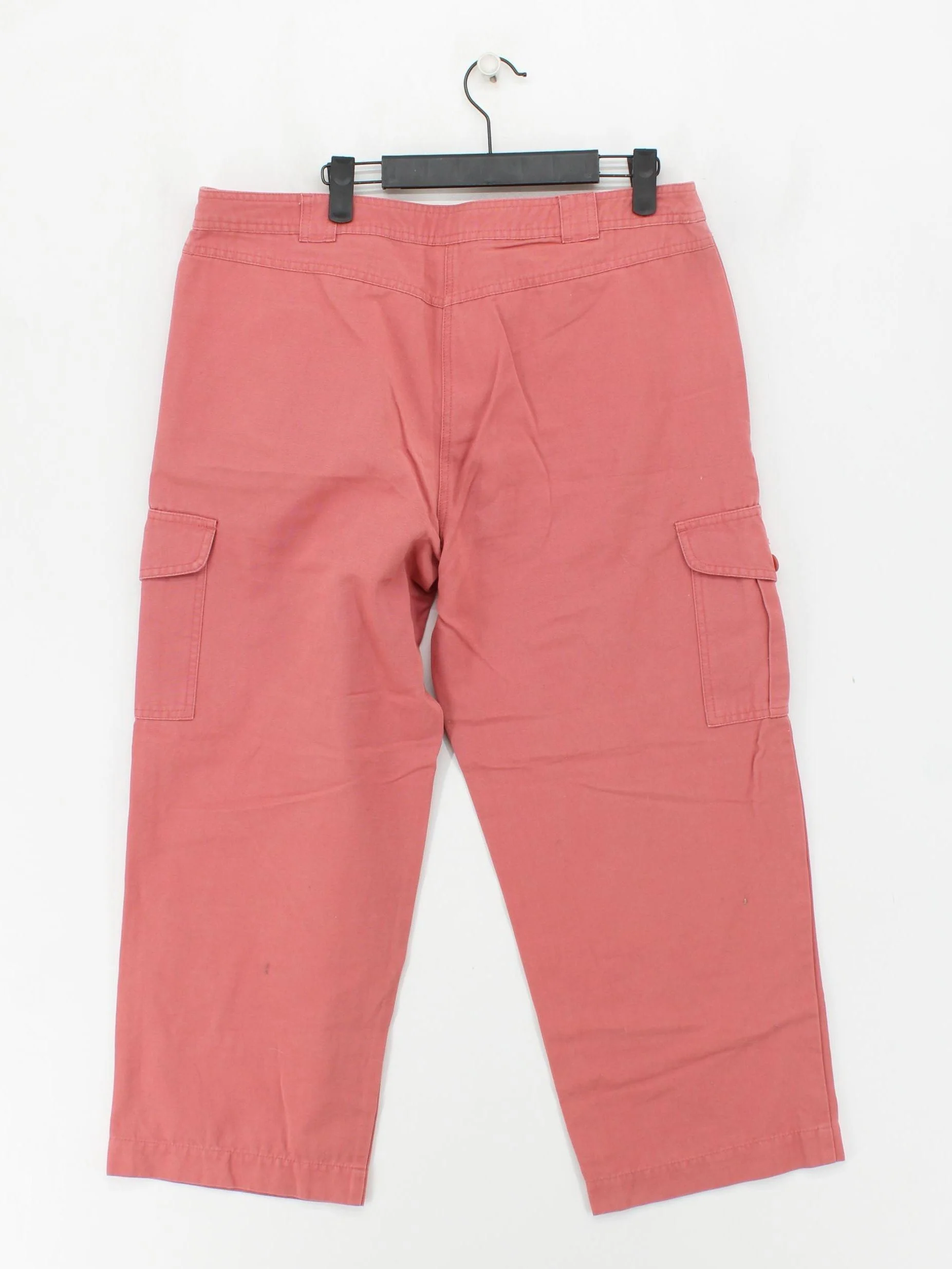 Boden Women's Trousers UK 18 Red 100% Cotton Straight Capri - Image 2
