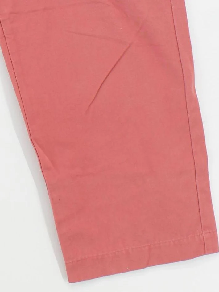 Boden Women's Trousers UK 18 Red 100% Cotton Straight Capri - Image 4