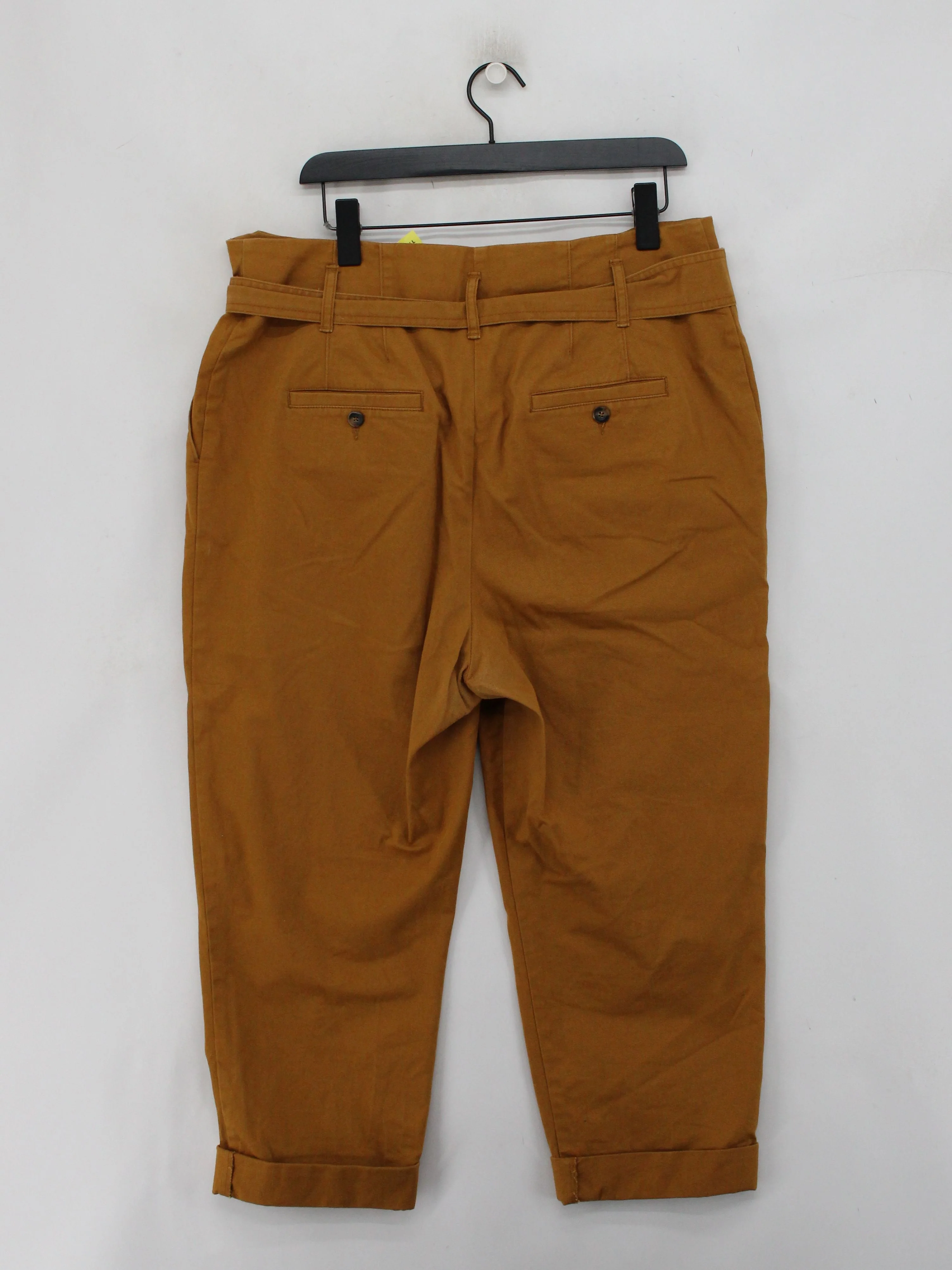 Boden Women's Trousers UK 18 Tan 100% Other Tapered Cropped - Image 2