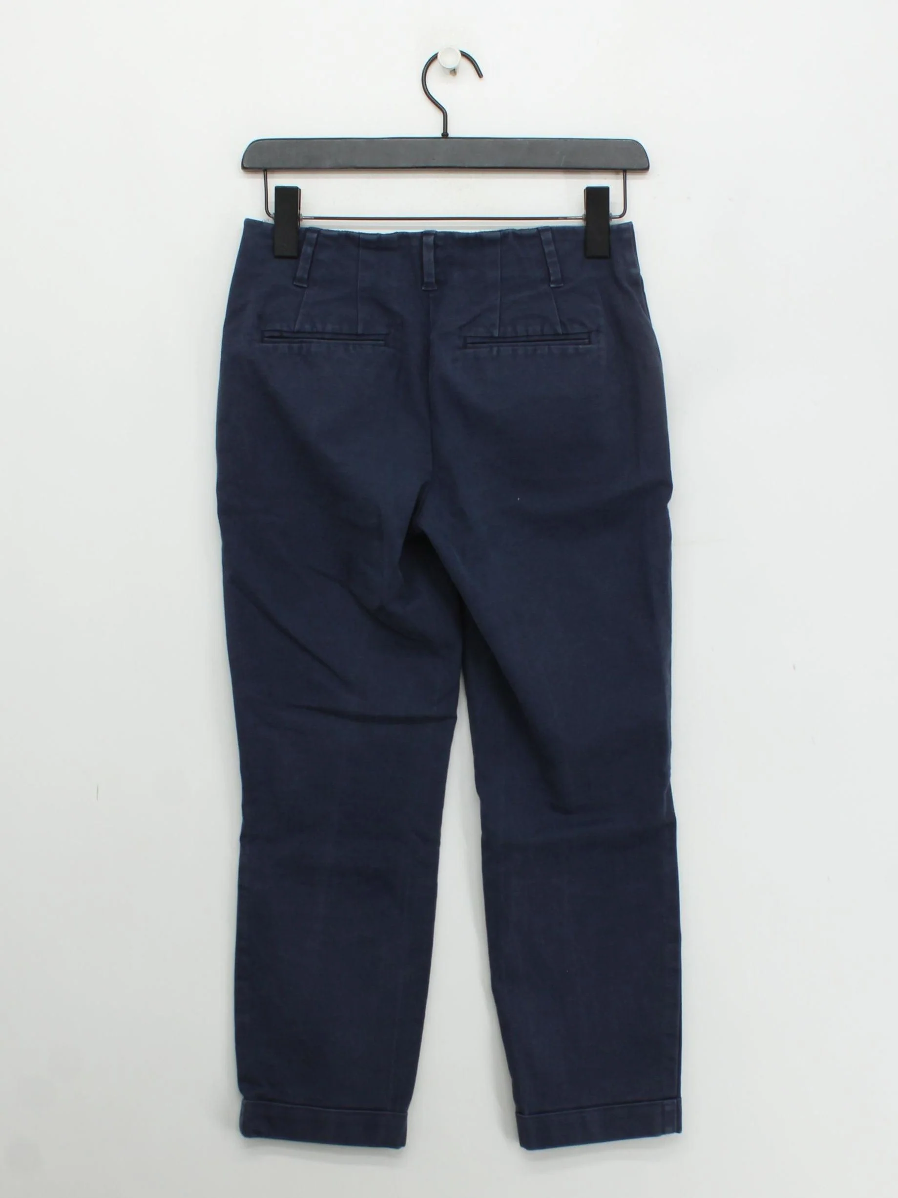 Boden Women's Trousers UK 6 Blue Cotton with Elastane Tapered Cropped - Image 2