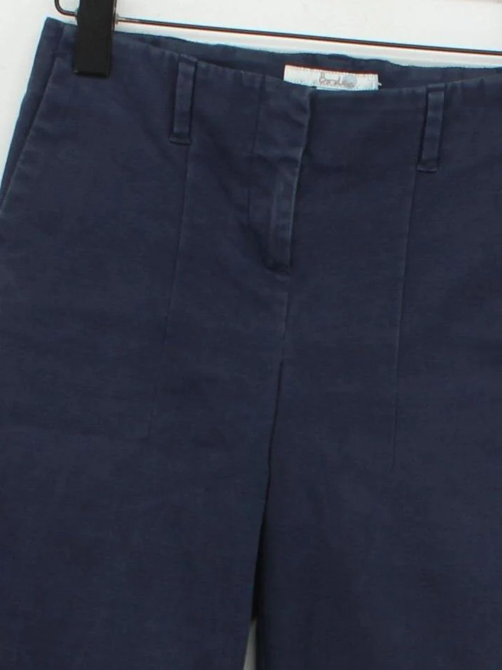 Boden Women's Trousers UK 6 Blue Cotton with Elastane Tapered Cropped - Image 3