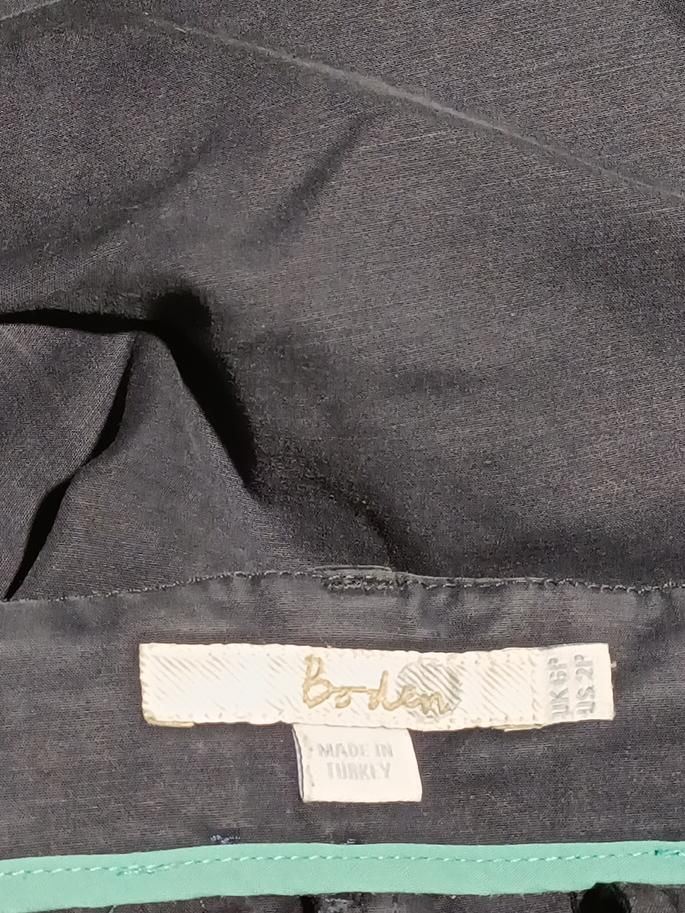 Boden Women's Trousers UK 6 Blue Cotton with Elastane Tapered Cropped - Image 6