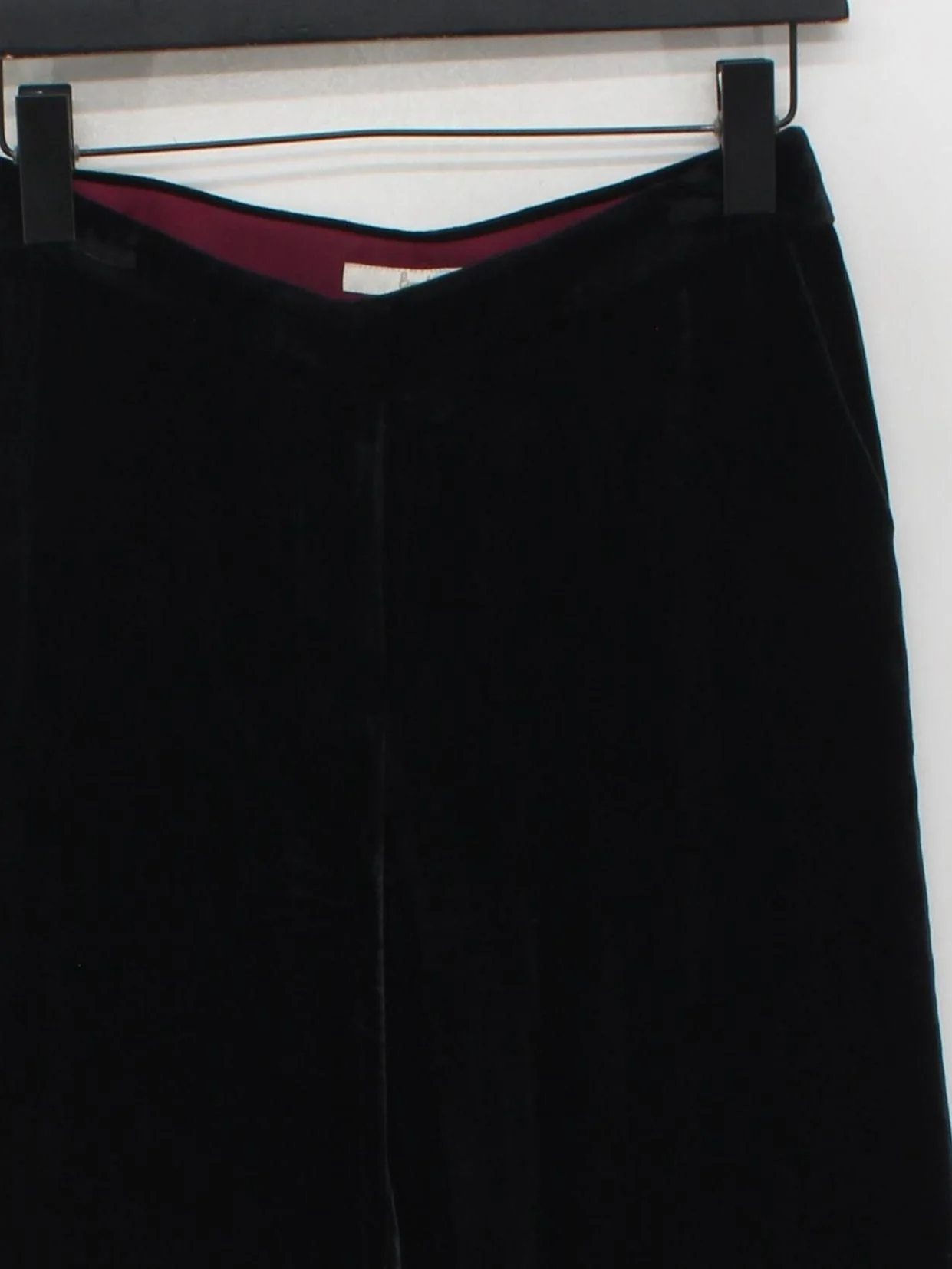 Boden Women's Trousers UK 8 Black Viscose with Silk Wide-Leg Chino - Image 3