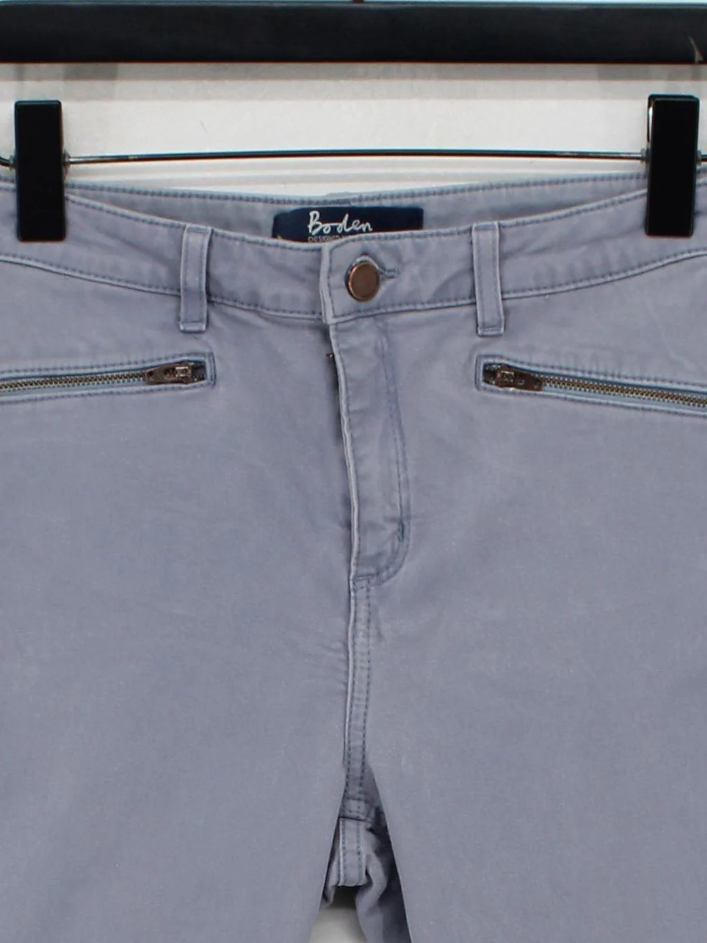 Boden Women's Trousers W 30 in Blue Cotton with Elastane Skinny Chino - Image 3
