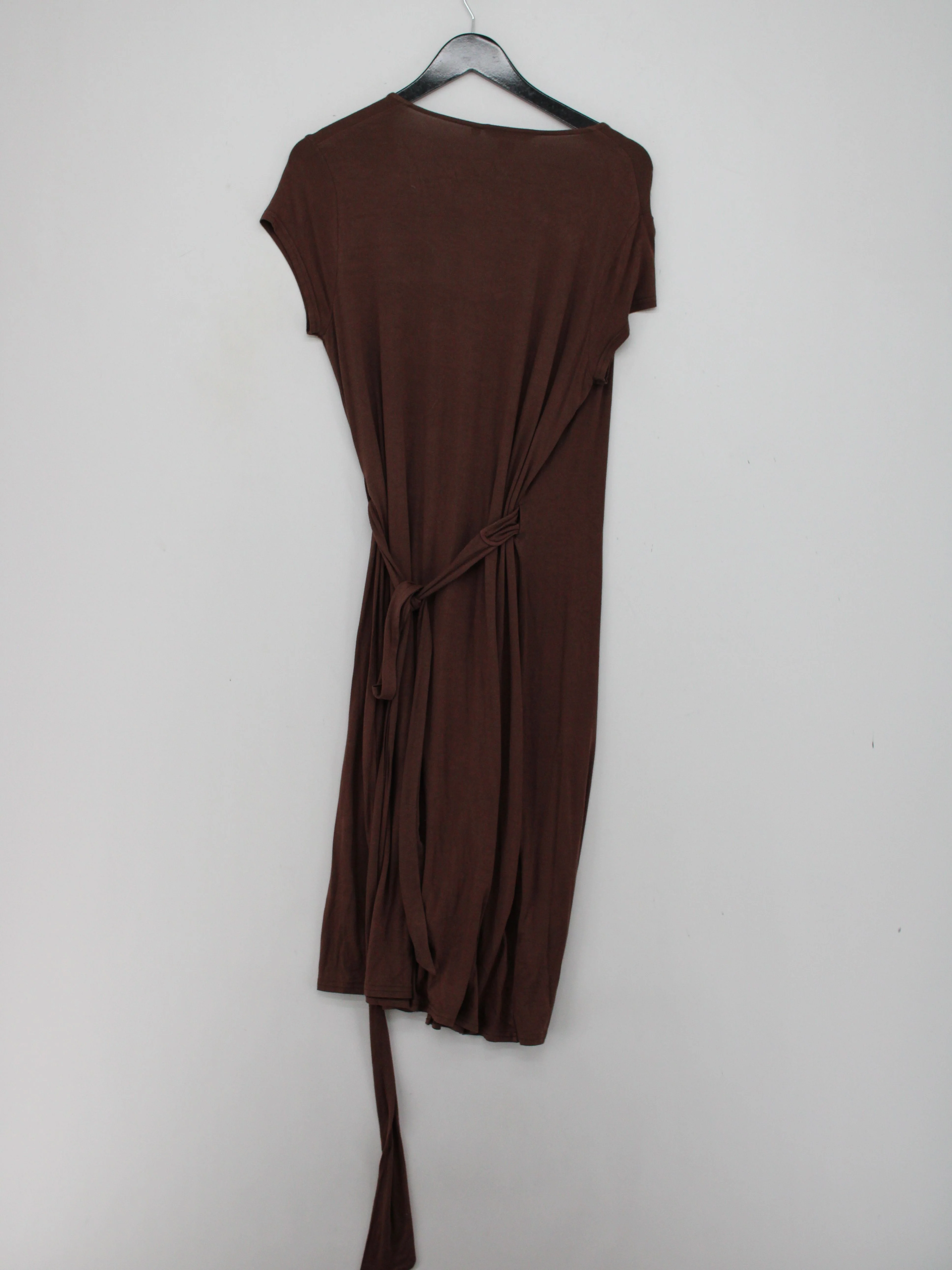 Boden Wrap Midi Dress M in Brown - Image 2