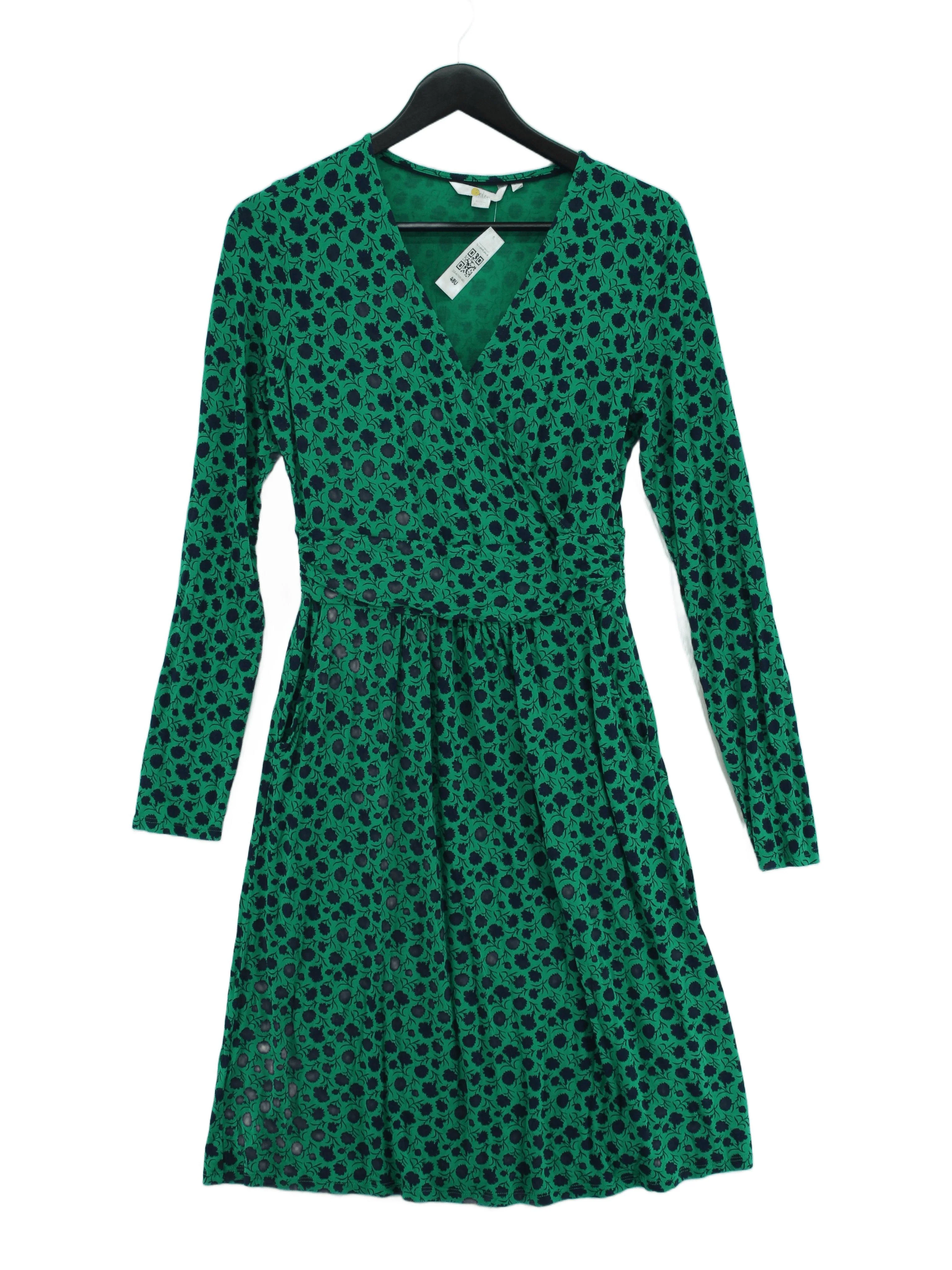 Boden Wrap Midi Dress UK10 in Green