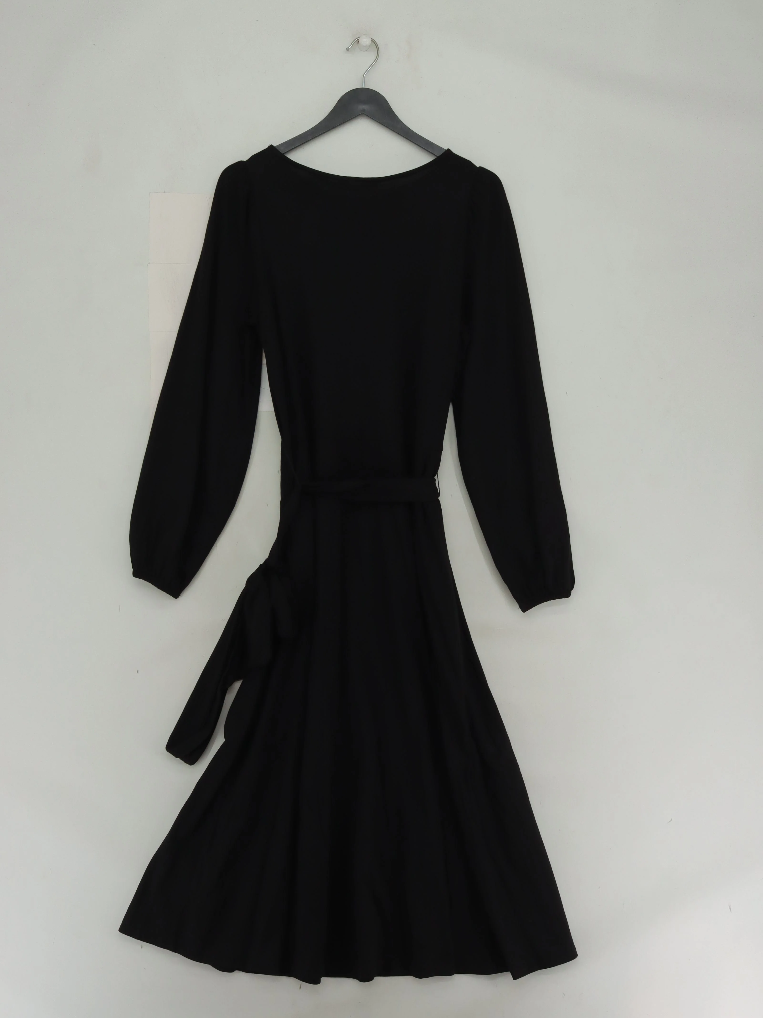 Boden Wrap Midi Dress UK12 in Black - Image 2