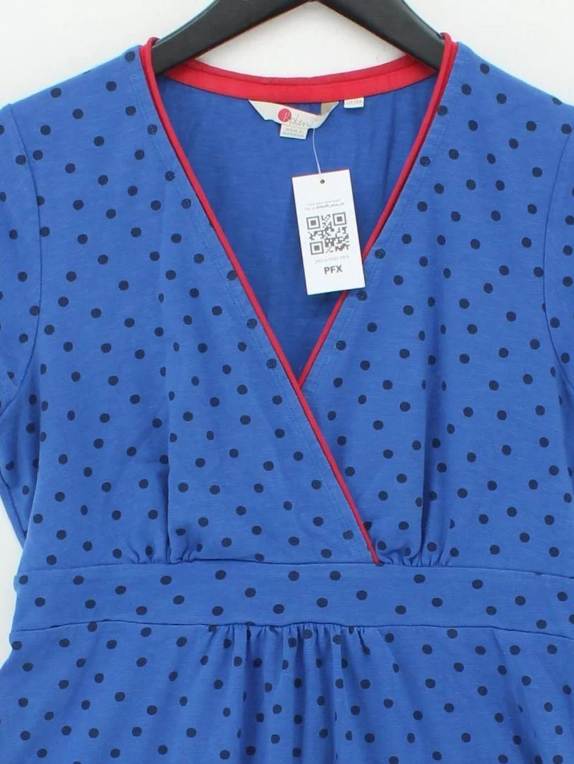 Boden Wrap Midi Dress UK12 in Blue - Image 3