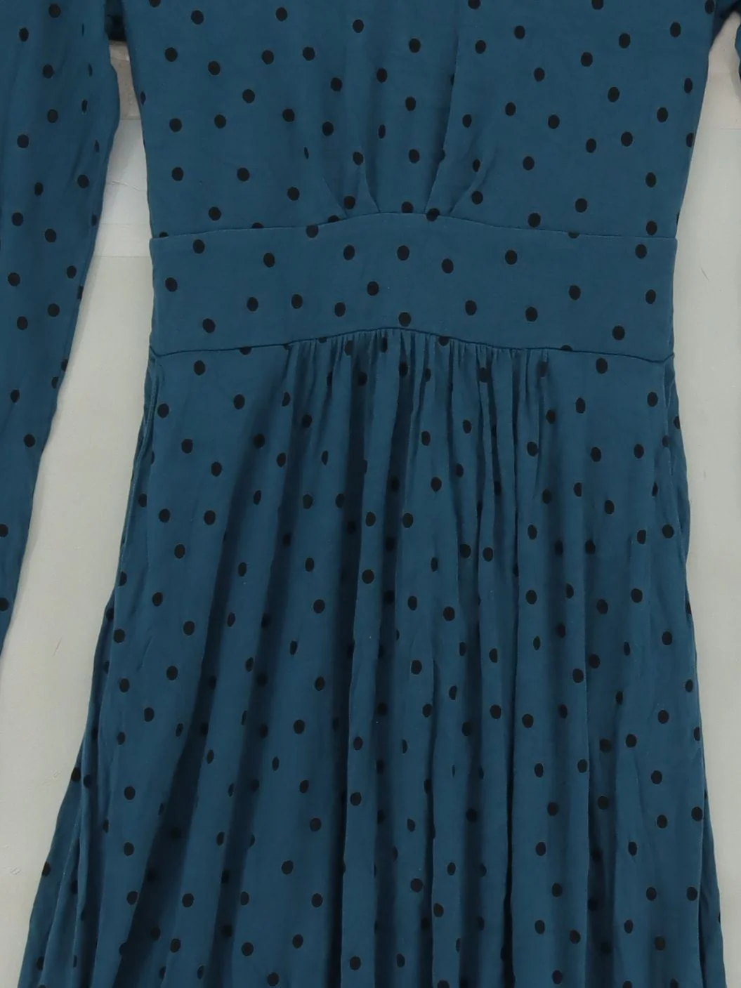 Boden Wrap Midi Dress UK12 in Blue - Image 3