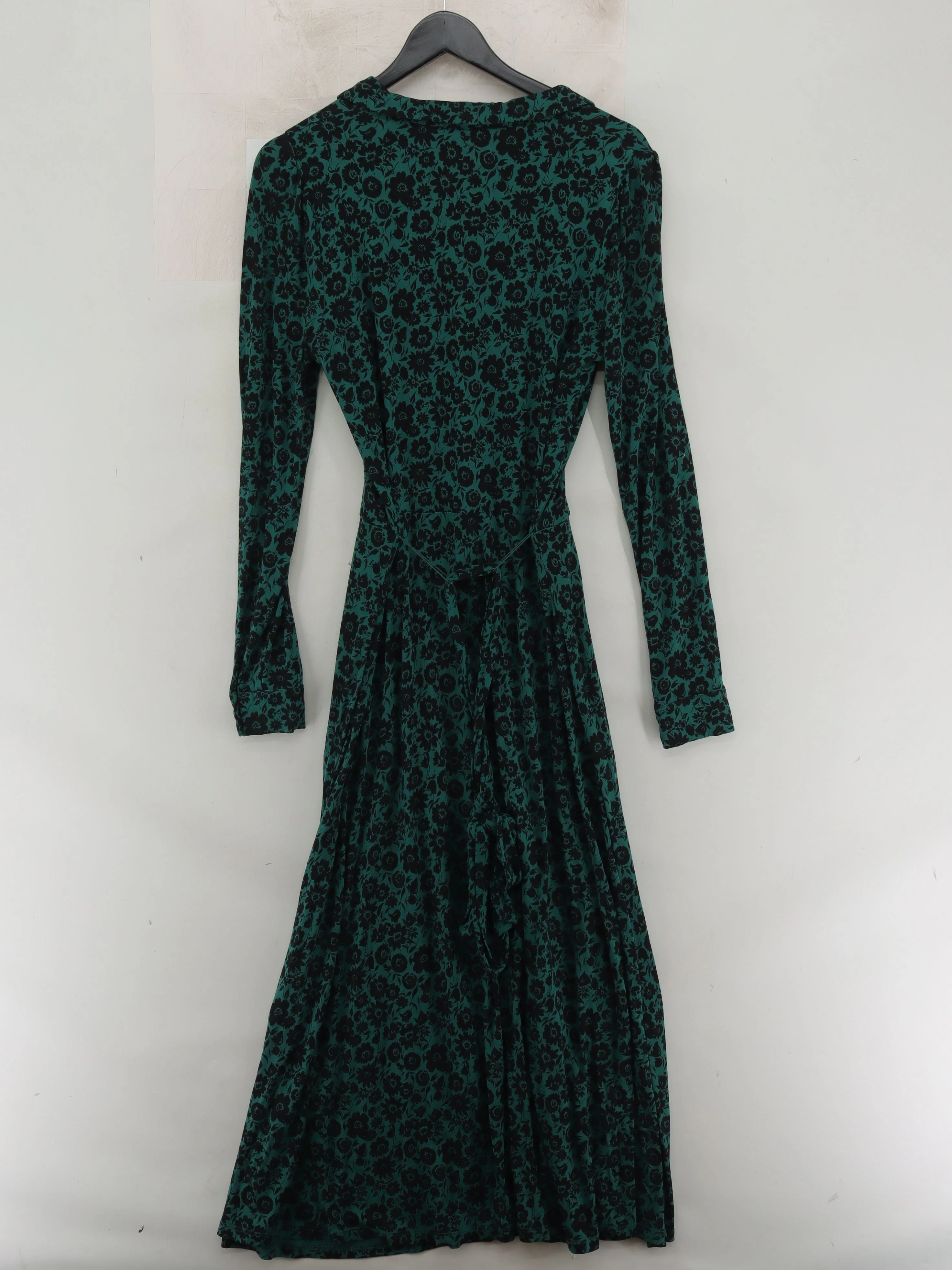 Boden Wrap Midi Dress UK12 in Green - Image 2