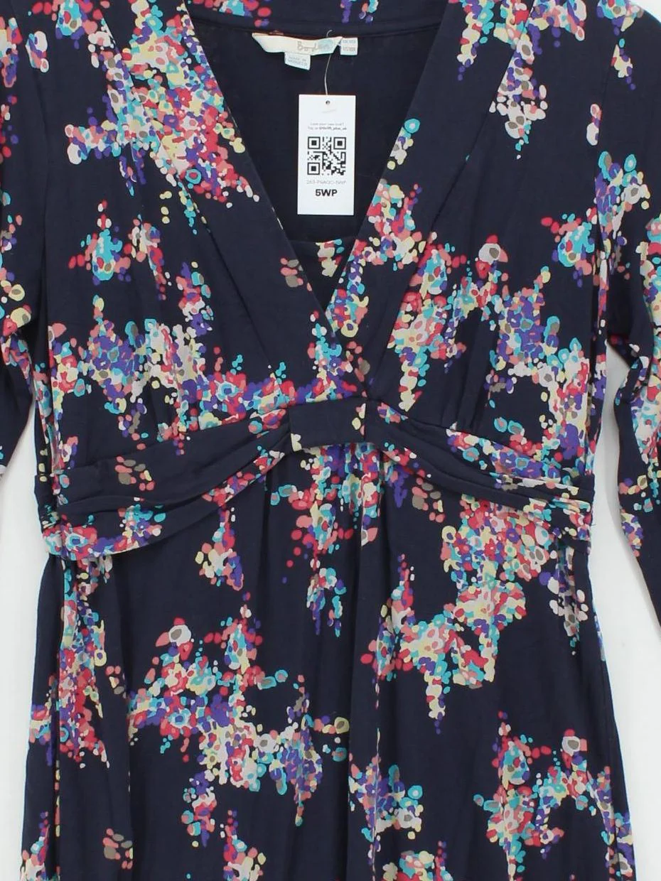 Boden Wrap Mini Dress UK10 in Blue - Image 3