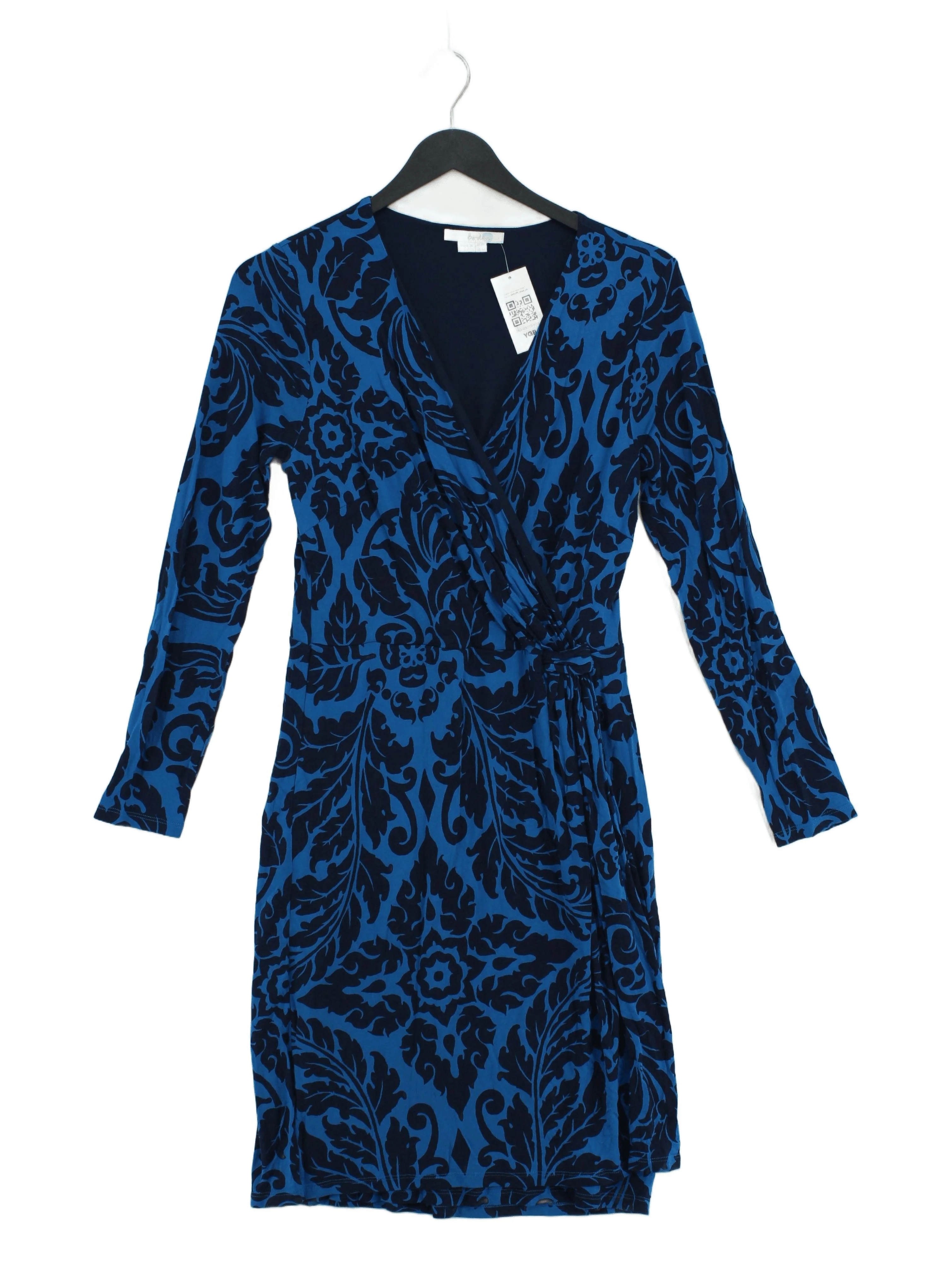 Boden Wrap Mini Dress UK10 in Blue