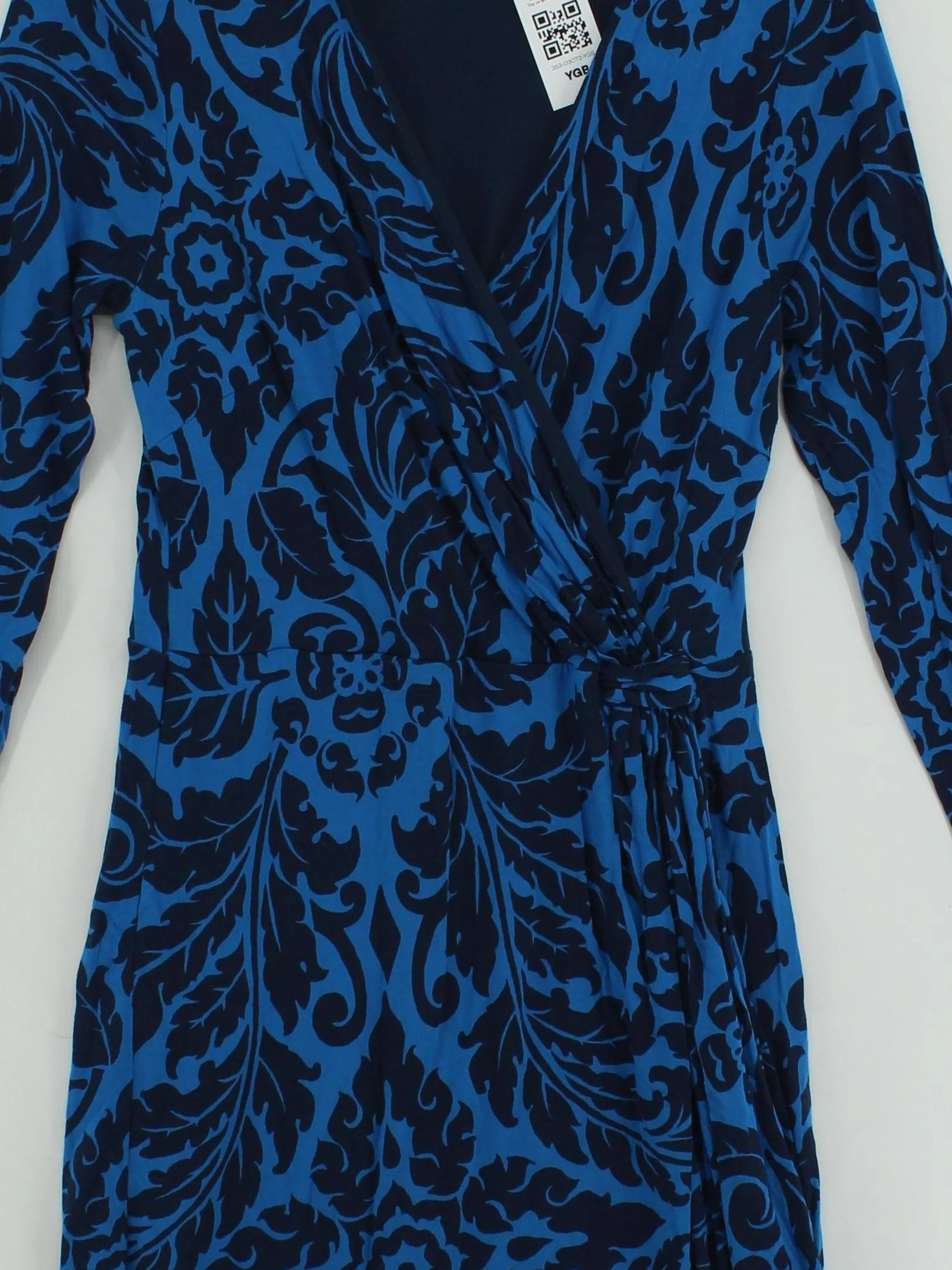Boden Wrap Mini Dress UK10 in Blue - Image 3
