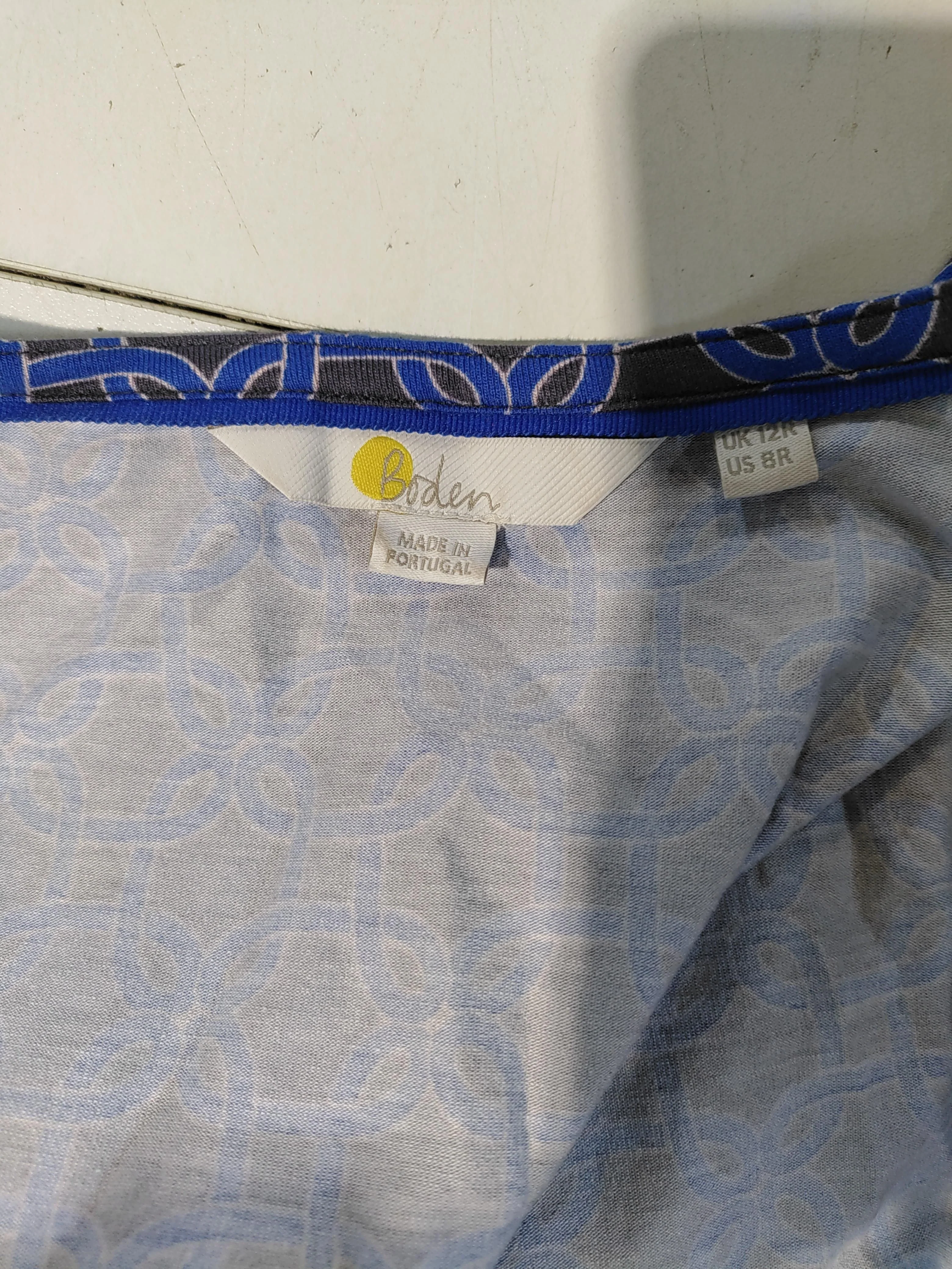 Boden Wrap Mini Dress UK12 in Blue - Image 5