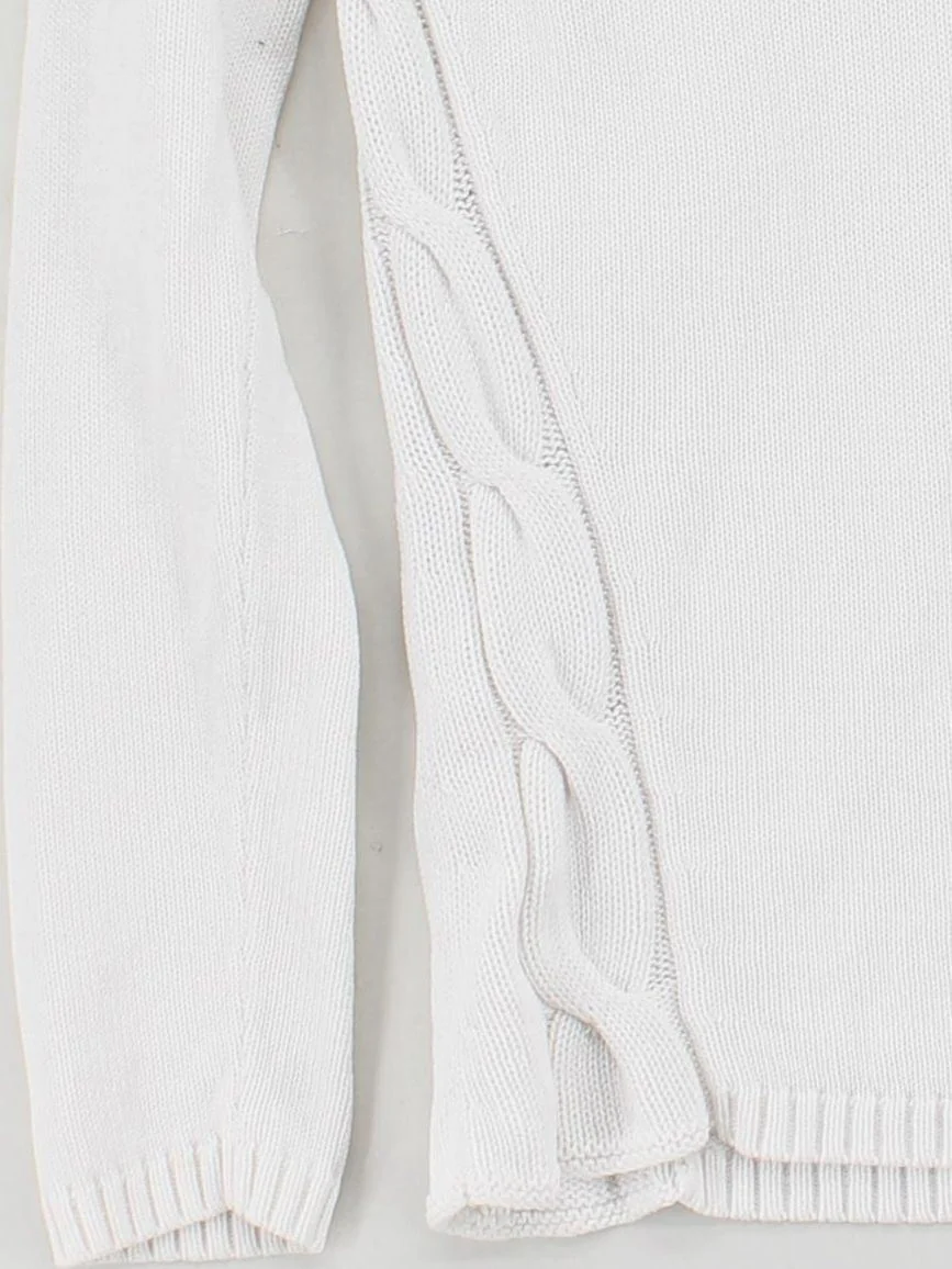 Bogner Women's Jumper S White 100% Other V-Neck Pullover - Image 4