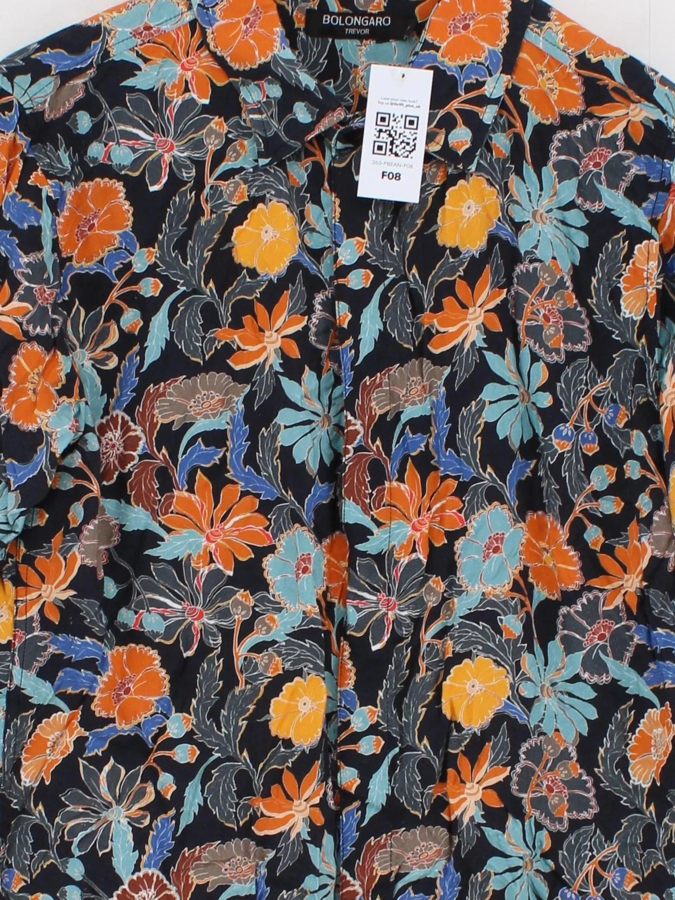 Bolongaro Trevor Men's Shirt M Multi Floral 100% Viscose Basic - Image 3