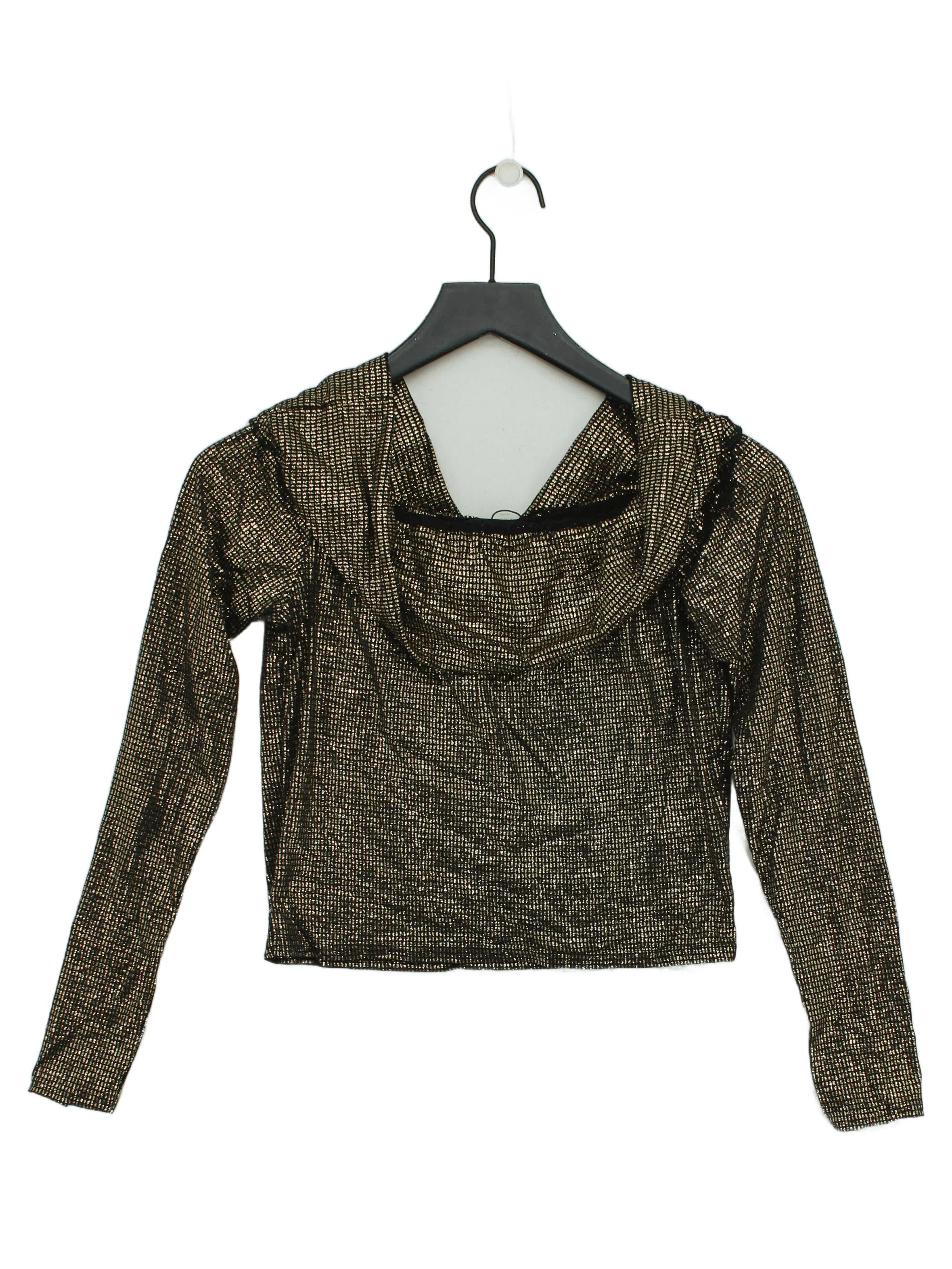 Boohoo Women's Top UK 14 Gold 100% Other Cropped New with tags