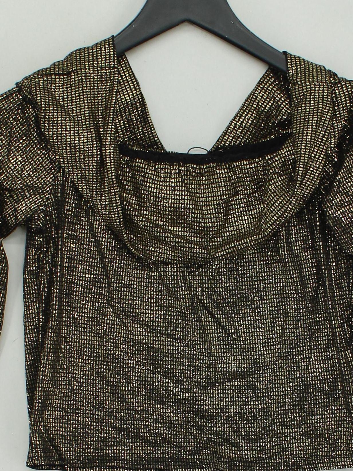 Boohoo Women's Top UK 14 Gold 100% Other Cropped New with tags - Image 3