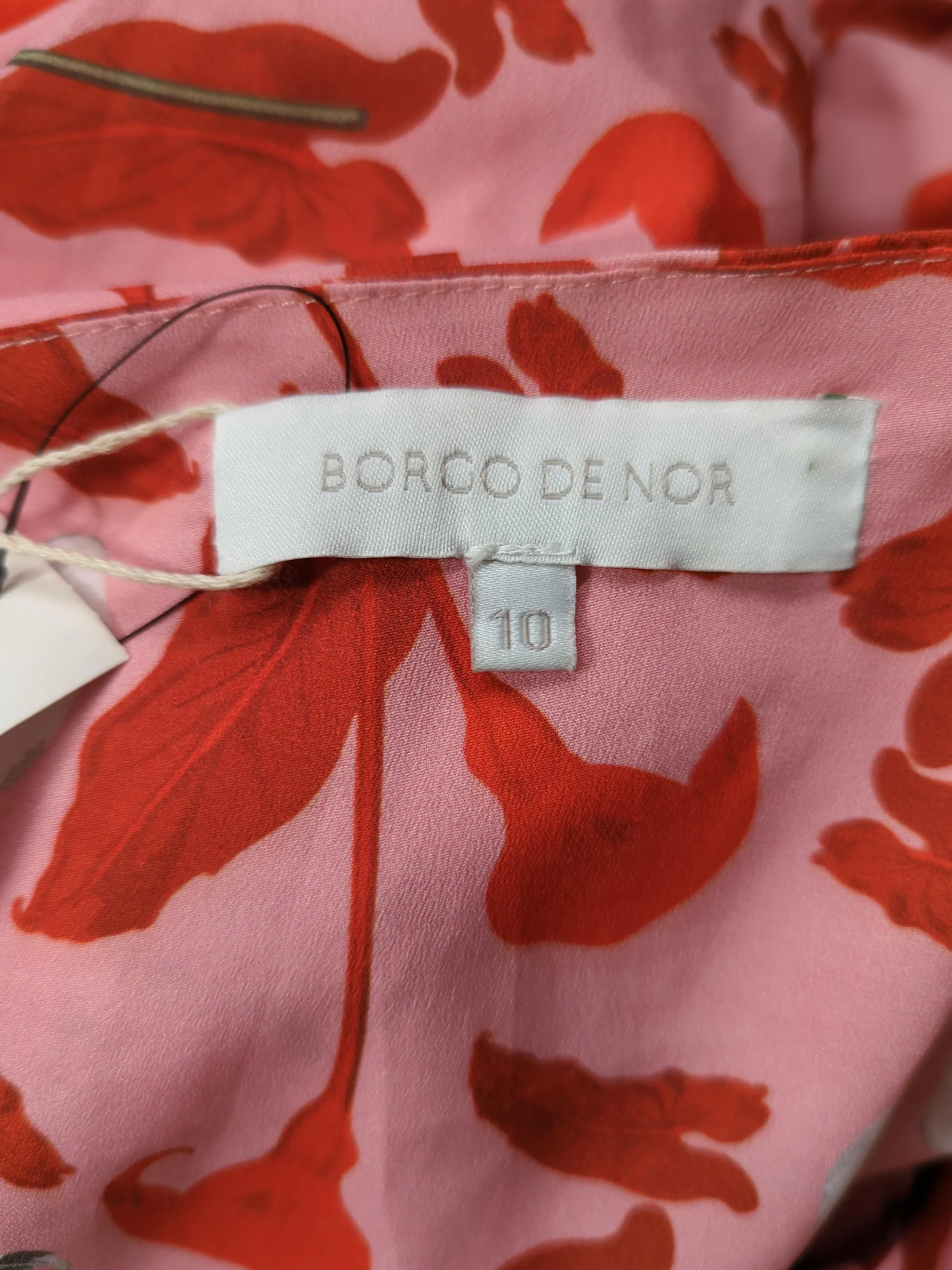 borgo de nor Wrap Midi Dress UK10 in Pink - Image 5