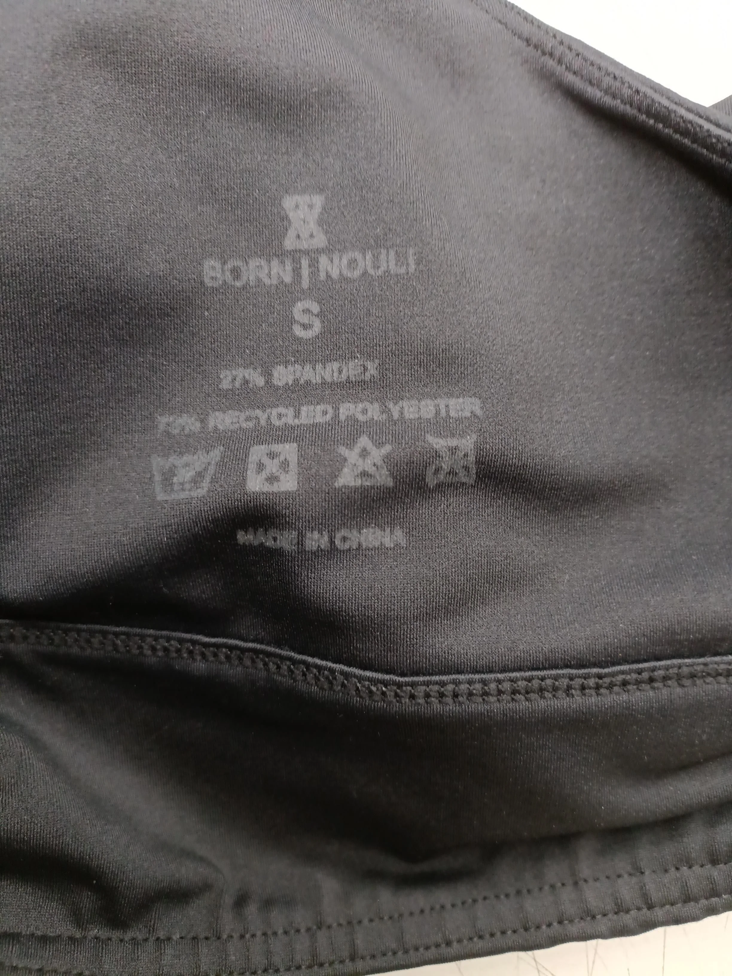 Born Nouli Women's Top S Black Polyester with Spandex Cropped - Image 5