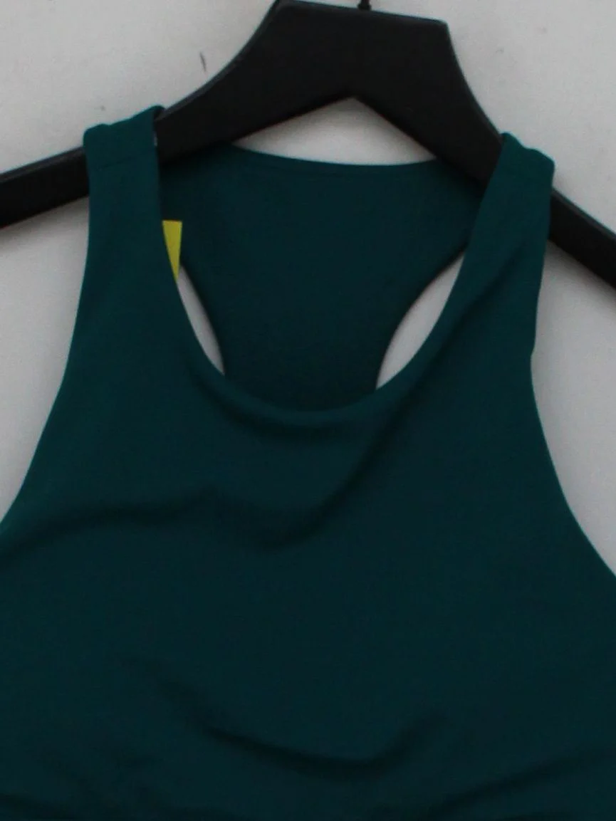 Born Nouli Women's Top S Green Polyester with Spandex Cropped - Image 3