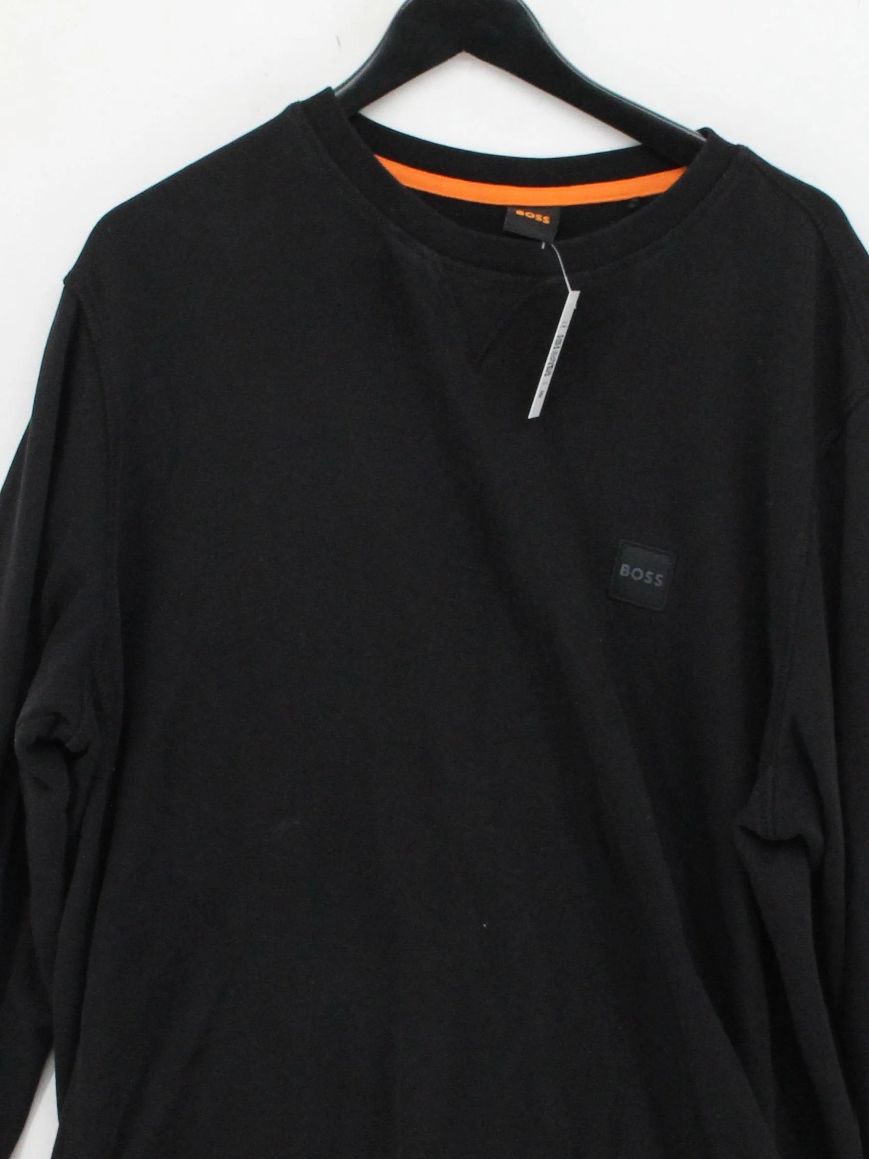 Boss Men's Hoodie L Black 100% Cotton Pullover - Image 3