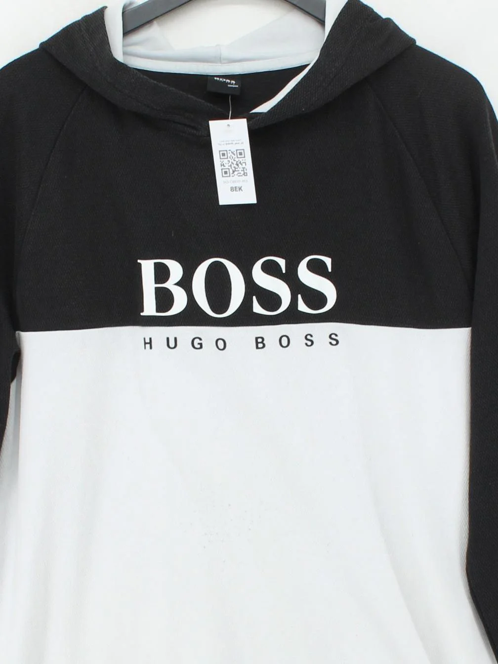 Boss Men's Hoodie XL Black Graphic 100% Other Pullover - Image 3